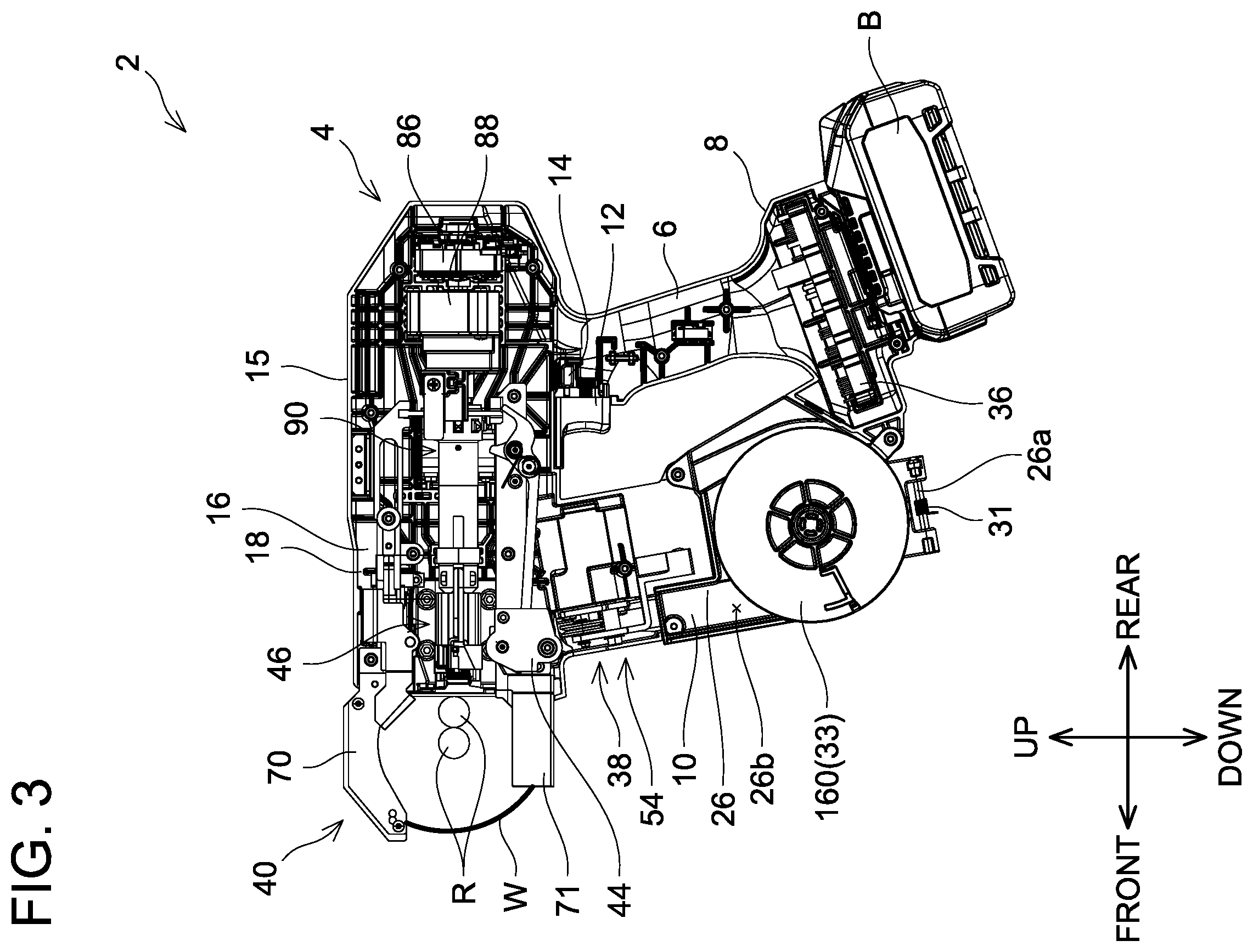 Patent US12338641 Figure 3 – Rebar tying tool