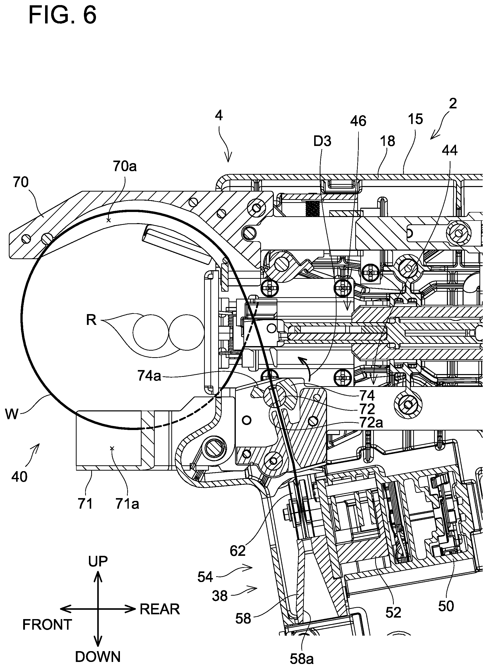 Patent US12338641 Figure 6 – Rebar tying tool