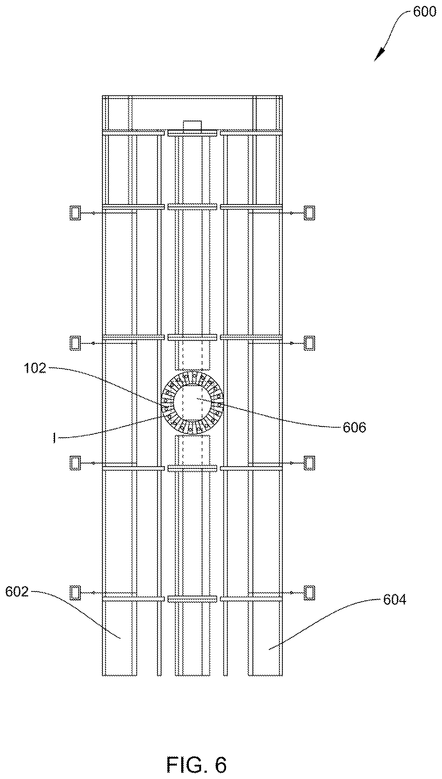 Patent US12338644 Figure 6 – Apparatus for mounting cellular tower on billboards