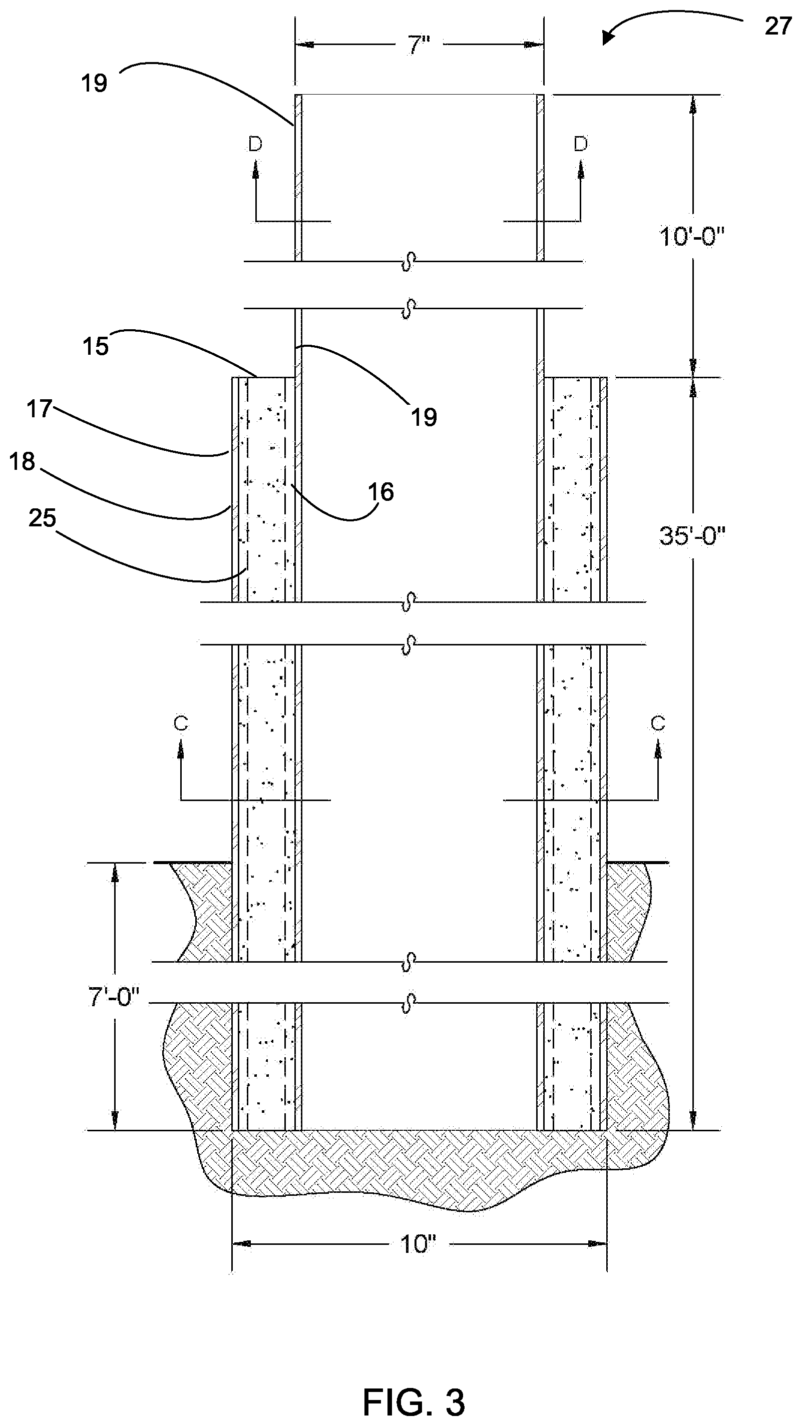 Patent US12338645 Figure 3 – Pole assembly