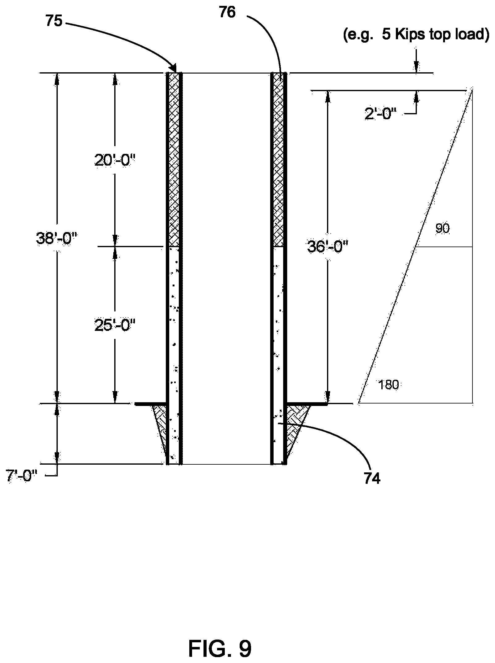 Patent US12338645 Figure 9 – Pole assembly
