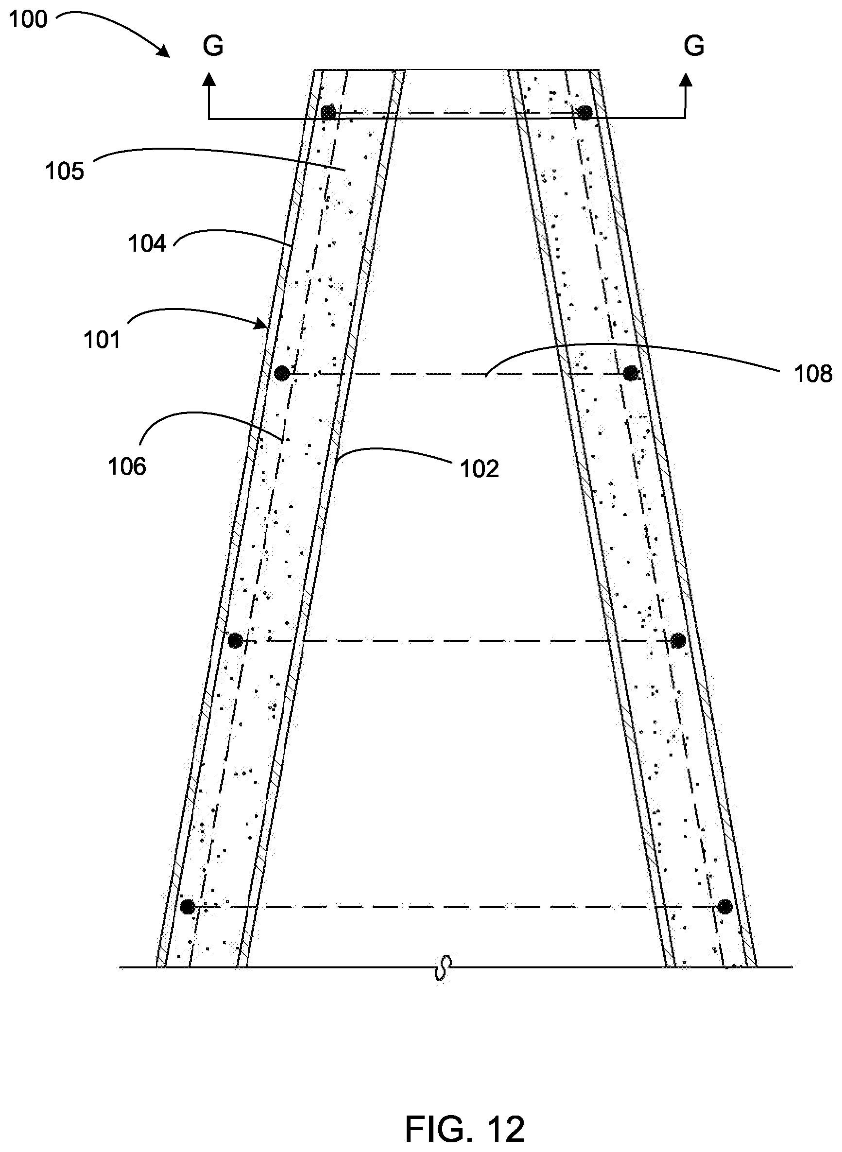 Patent US12338645 Figure 12 – Pole assembly