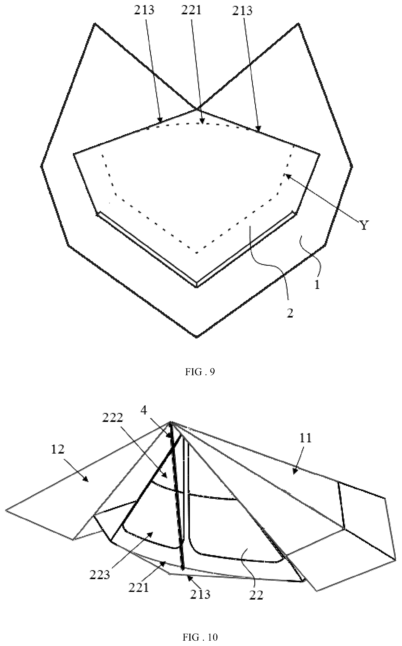 Patent US12338647 Figure 5 – Multi-functional curtain, camping tarp and tent