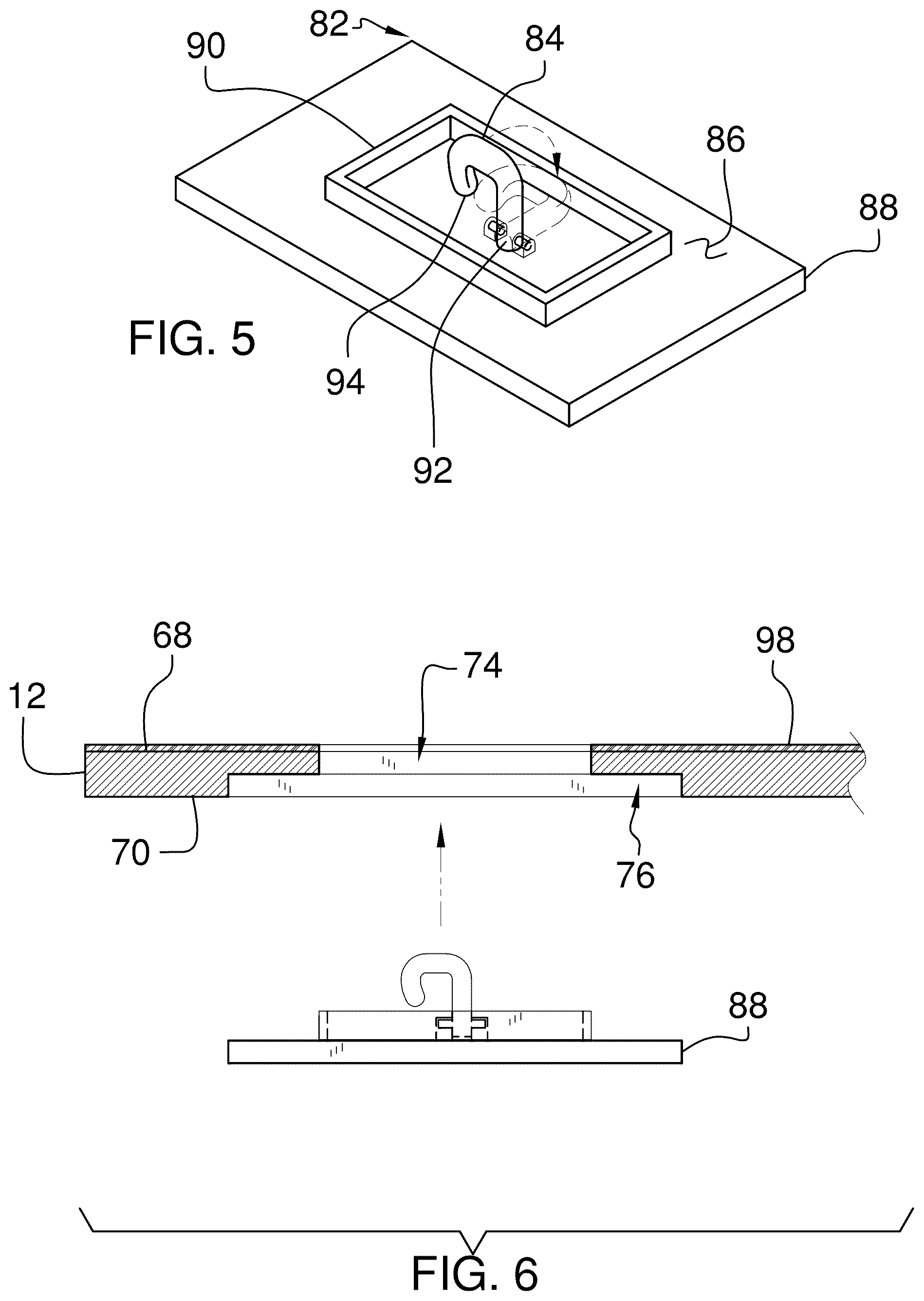 Patent US12338648 Figure 5 – Modular tent floor assembly