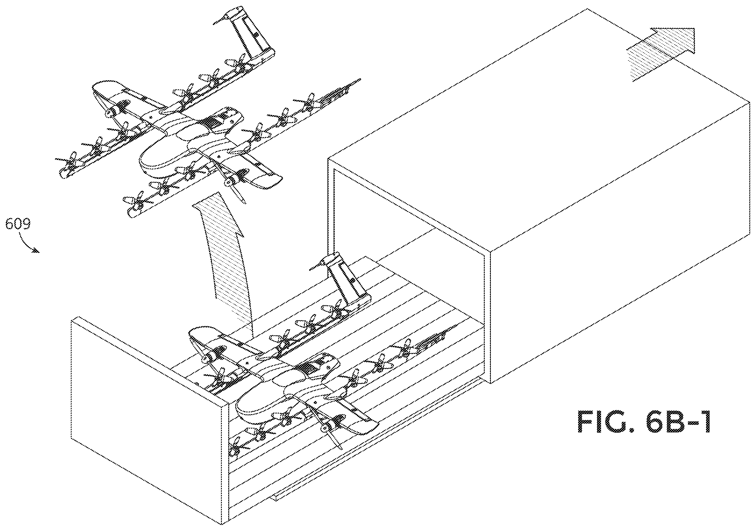 Patent US12338650 Figure 10 – Modular housing structure for unmanned aerial vehicles having a repeating structure and ingress point