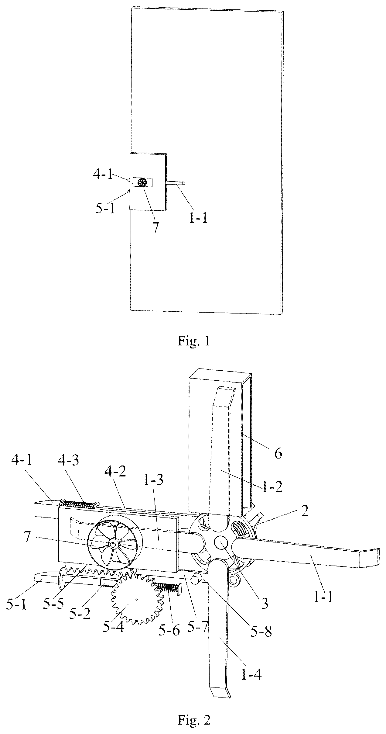 Patent US12338651 Figure 1 – Disinfection device of door handle being rotational and transpositional