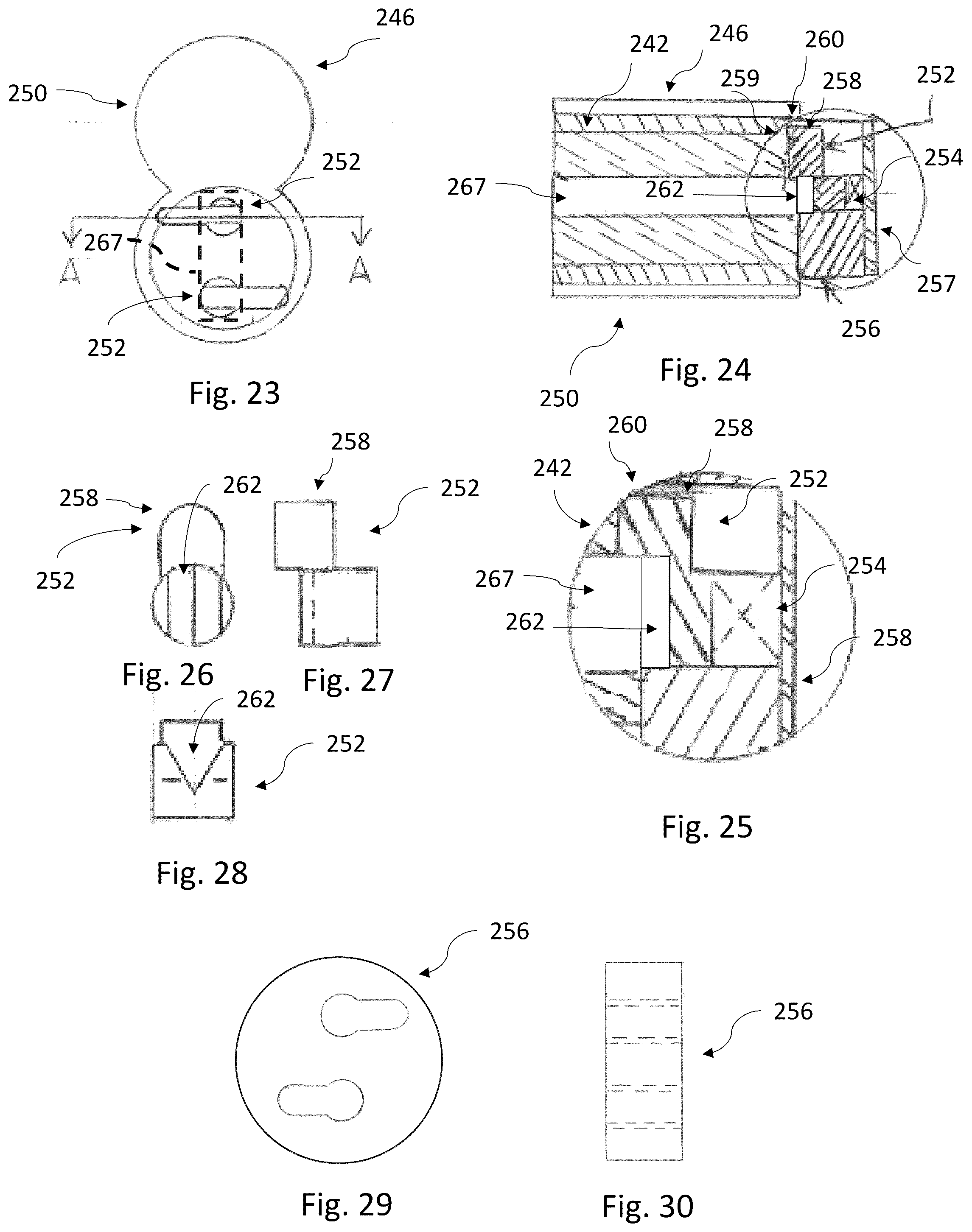 Patent US12338653 Figure 8 – Lock cores and keys