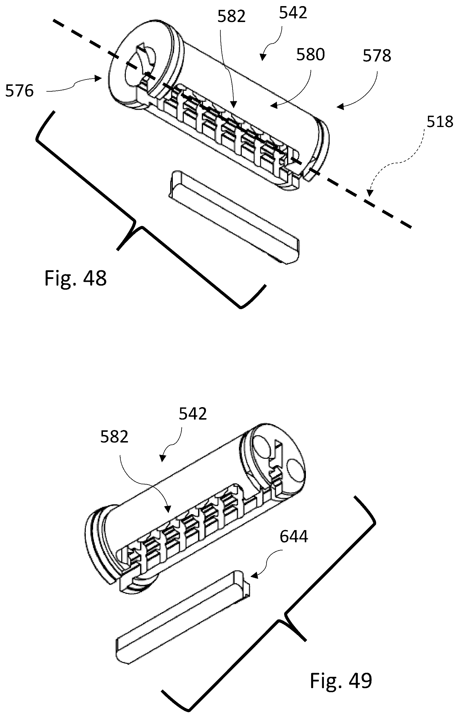 Patent US12338653 Figure 15 – Lock cores and keys