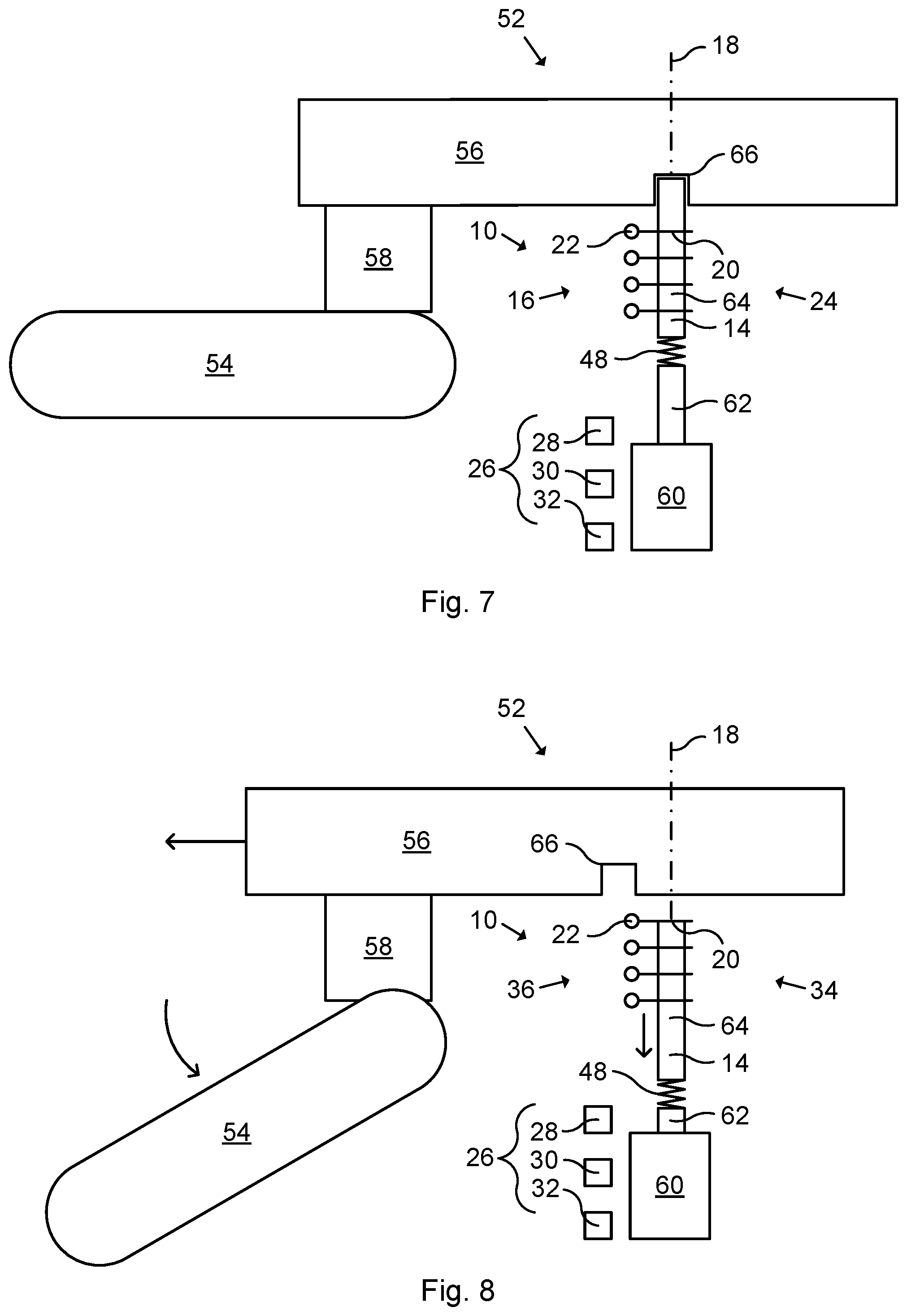 Patent US12338654 Figure 4 – Bumping preventing arrangement for lock device, lock device and method