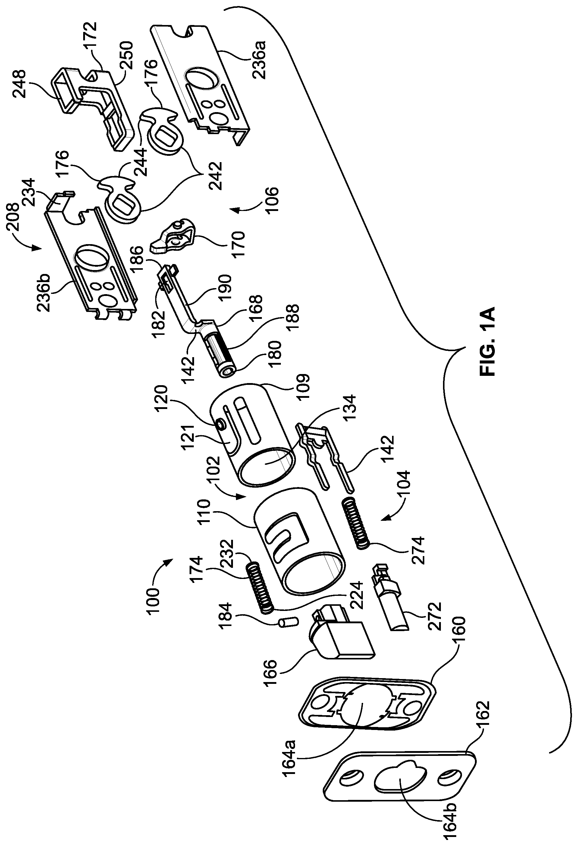 Patent US12338657 Figure 1 – Door latch