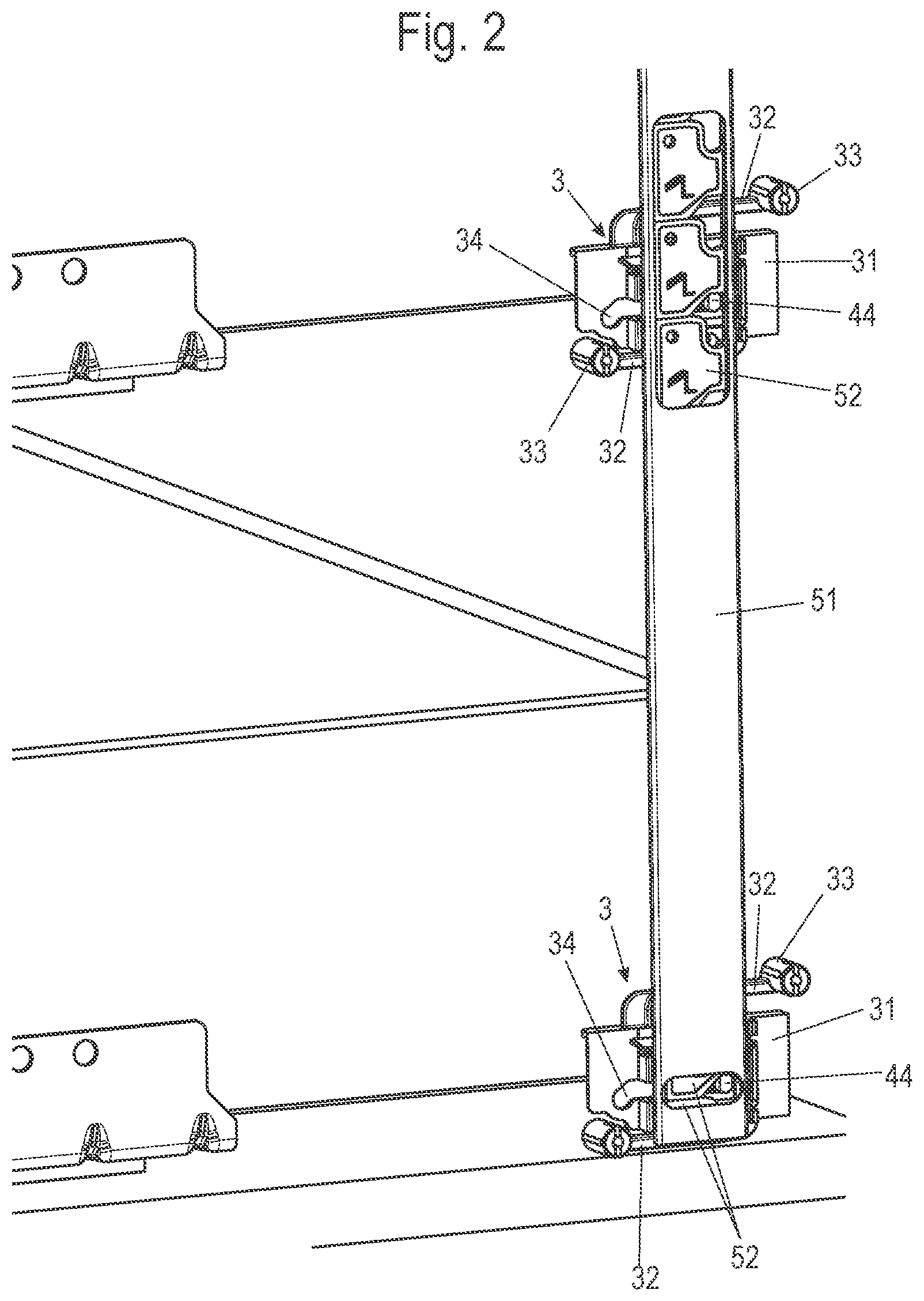 Patent US12338658 Figure 2 – Coupling element, locking system and furniture