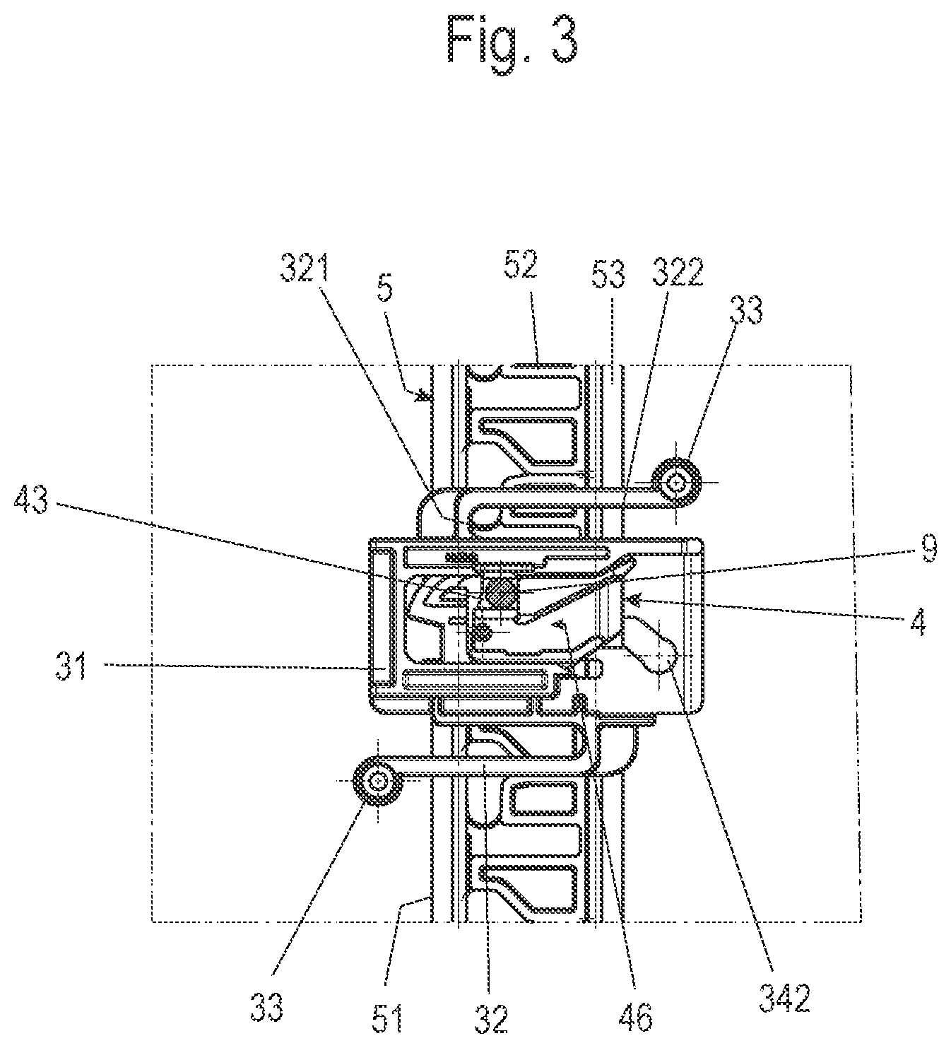 Patent US12338658 Figure 3 – Coupling element, locking system and furniture
