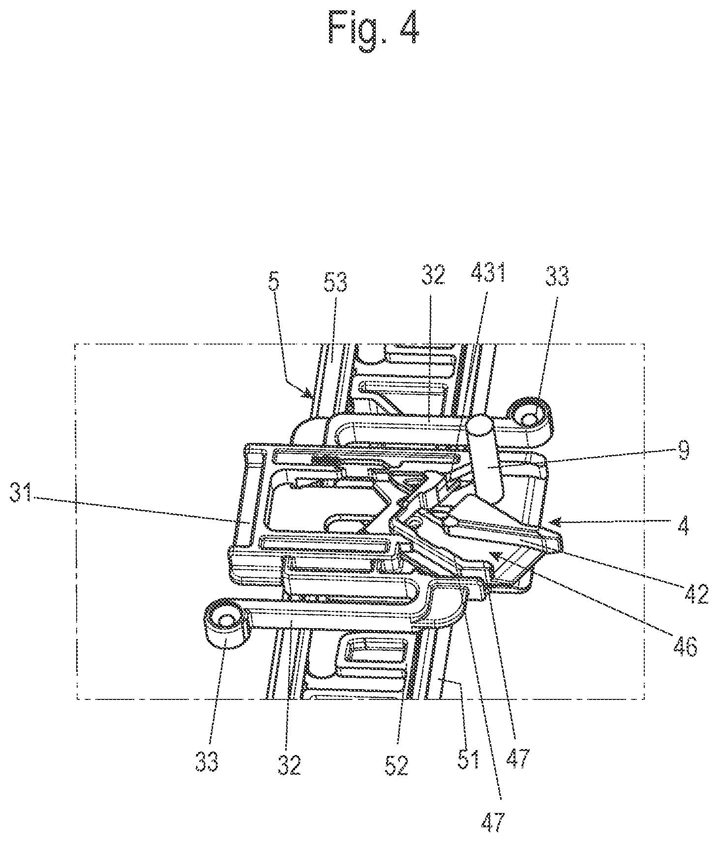 Patent US12338658 Figure 4 – Coupling element, locking system and furniture