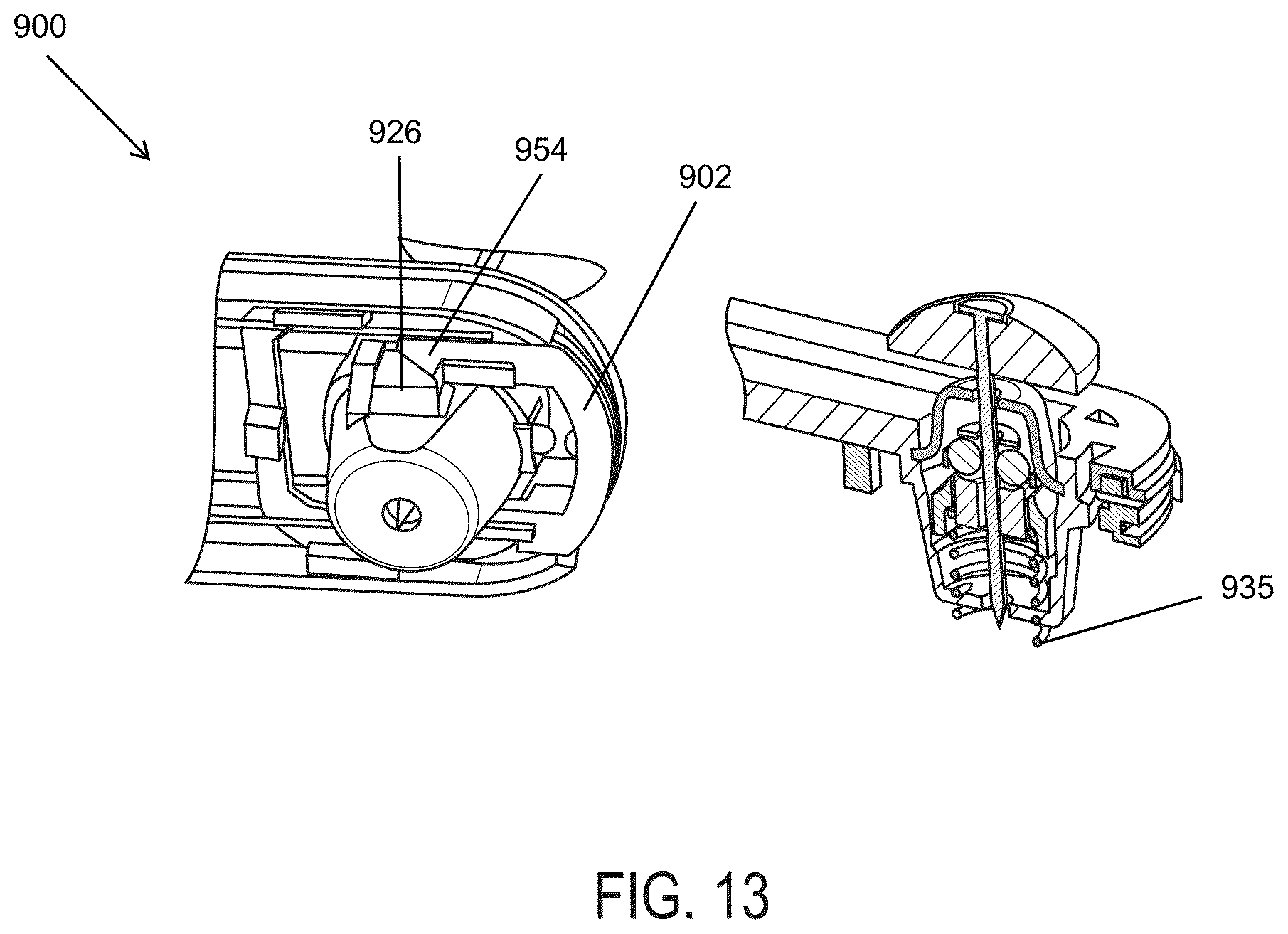 Patent US12338660 Figure 9 – Security tag with unlocking assembly