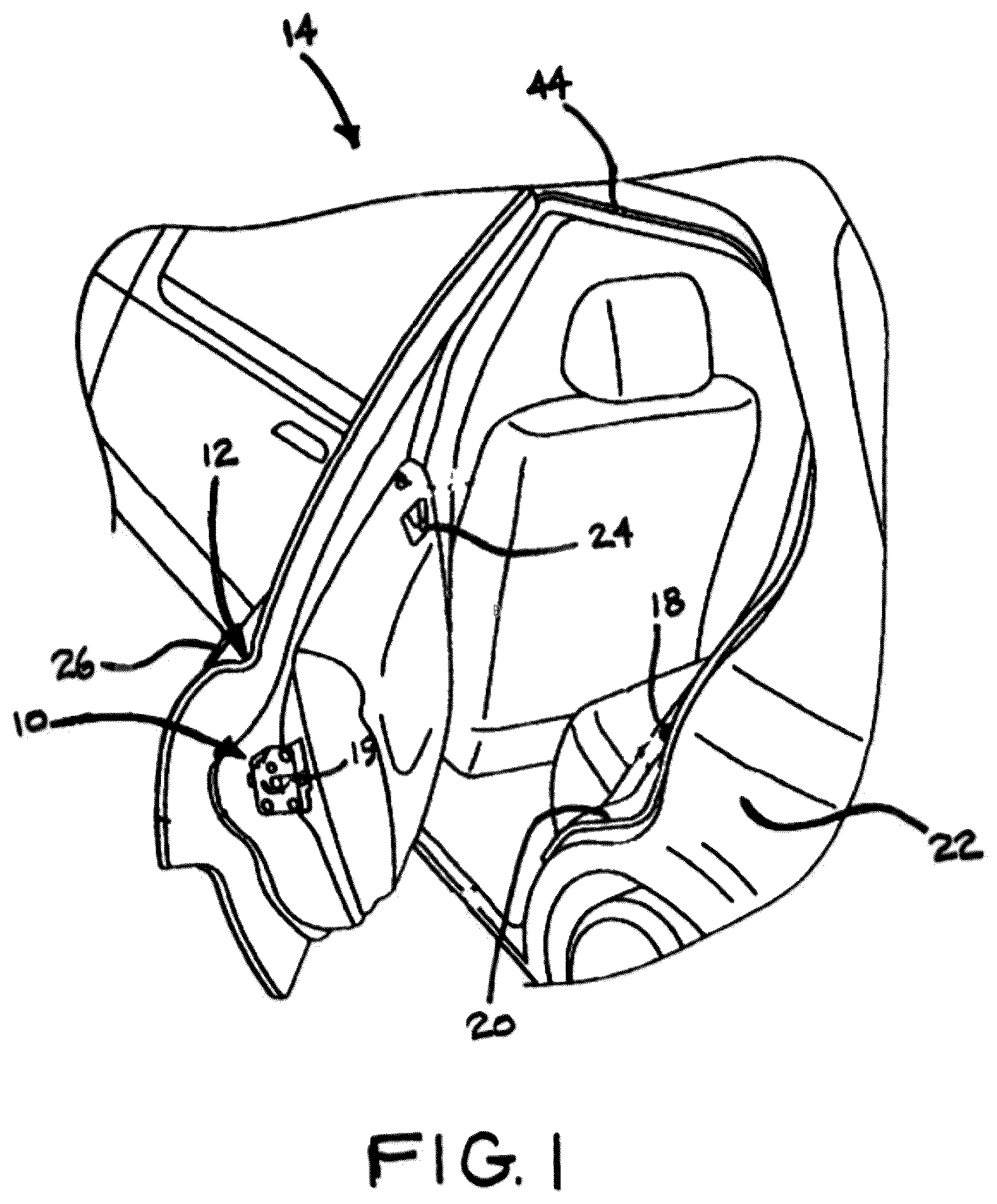 Patent US12338663 Figure 1 – Closure latch assembly with bi-directional power release mechanism