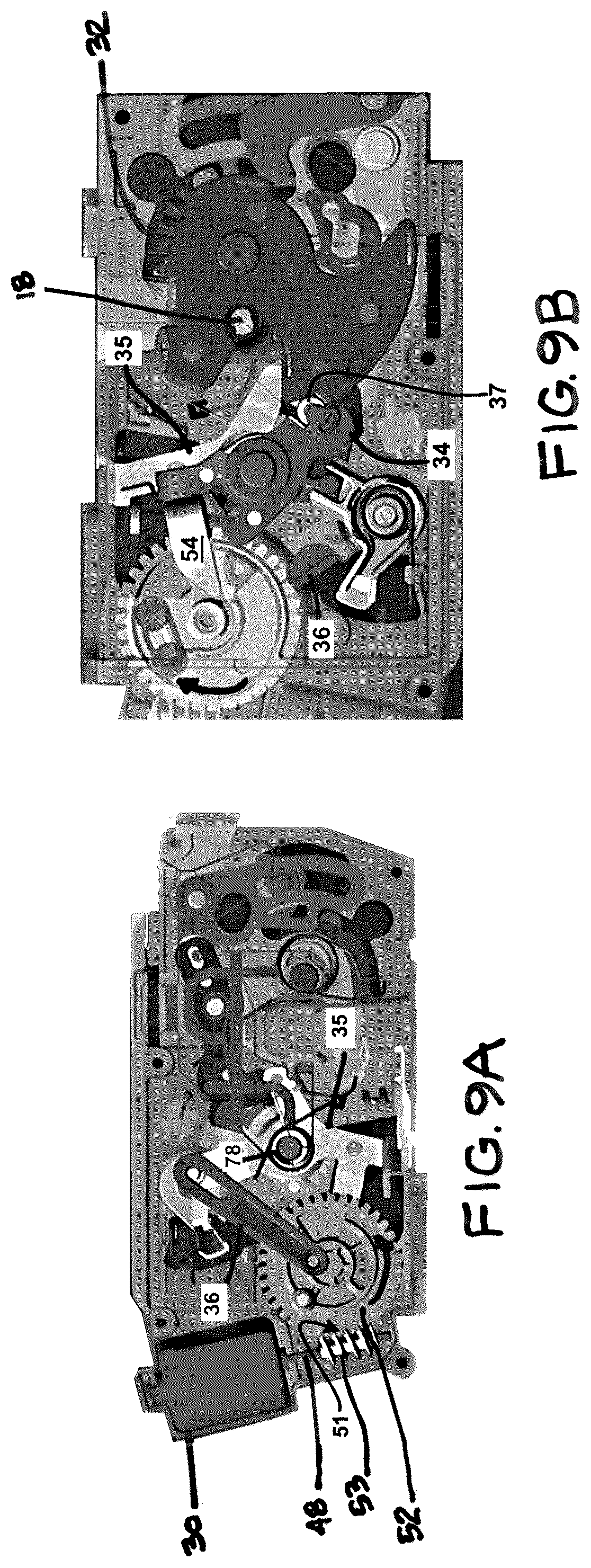 Patent US12338663 Figure 8 – Closure latch assembly with bi-directional power release mechanism