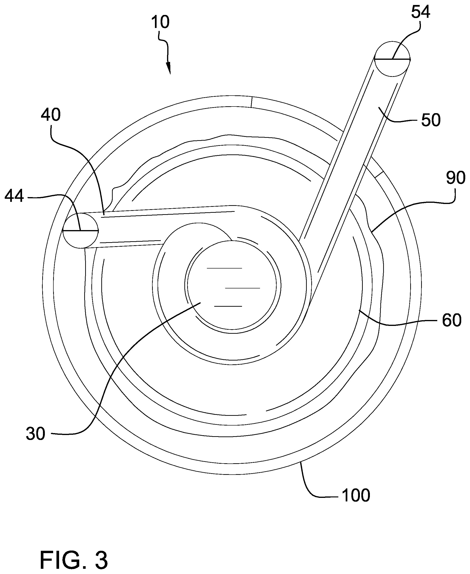 Patent US12338668 Figure 3 – Self-closing residential fire hinge apparatus
