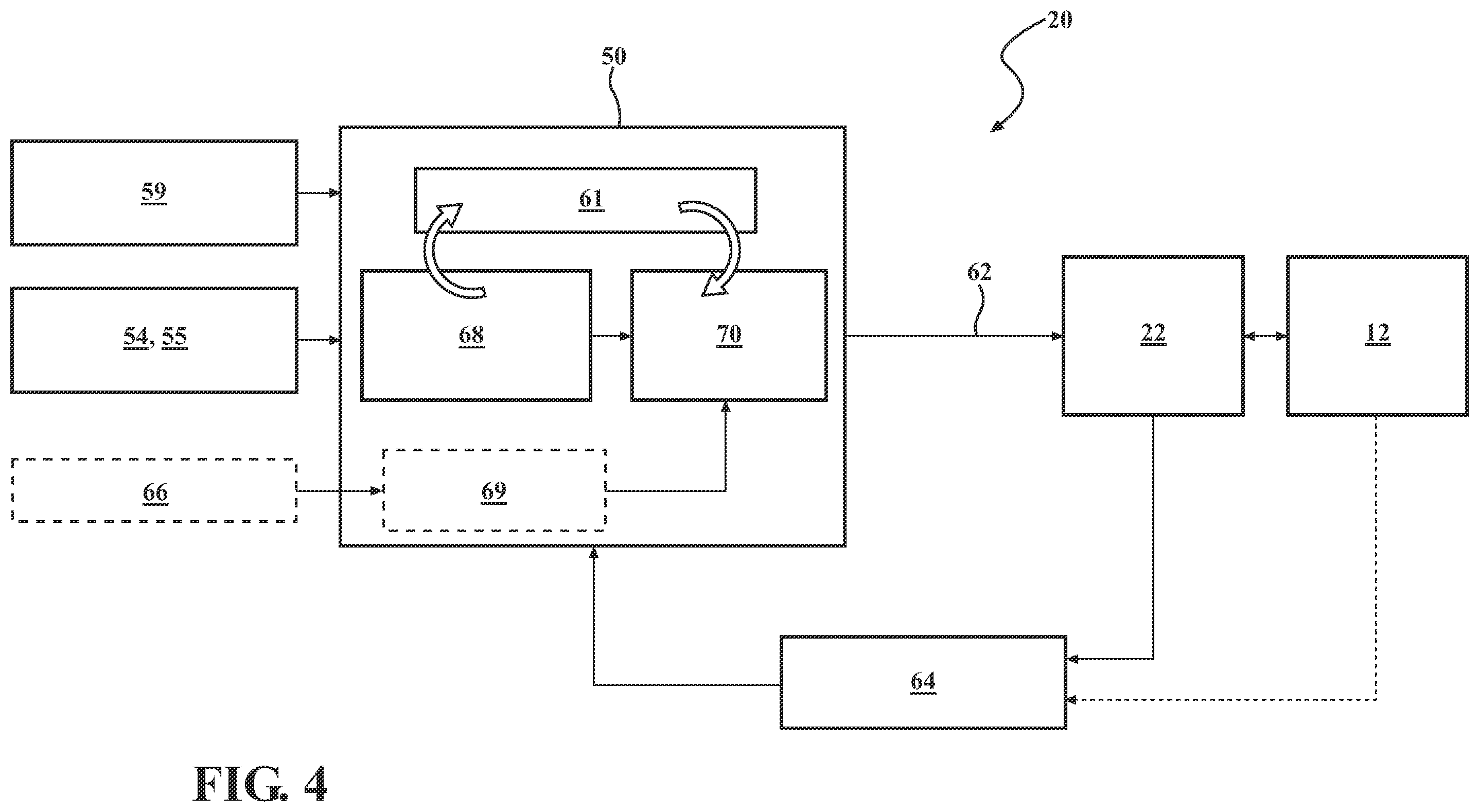 Patent US12338671 Figure 4 – Distributed control system for servo controlled powered door actuator