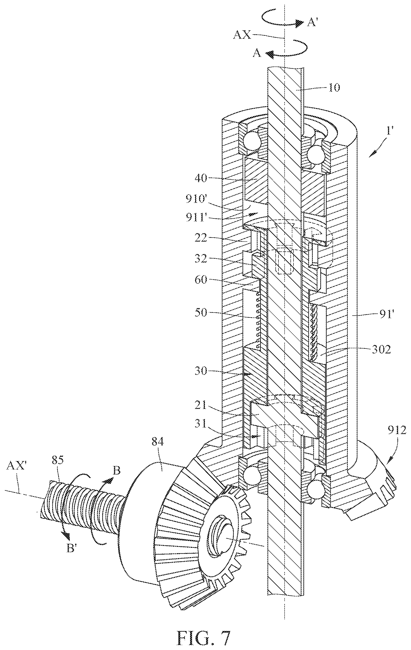 Patent US12338673 Figure 8 – Transmission mechanism and casing assembly including the same