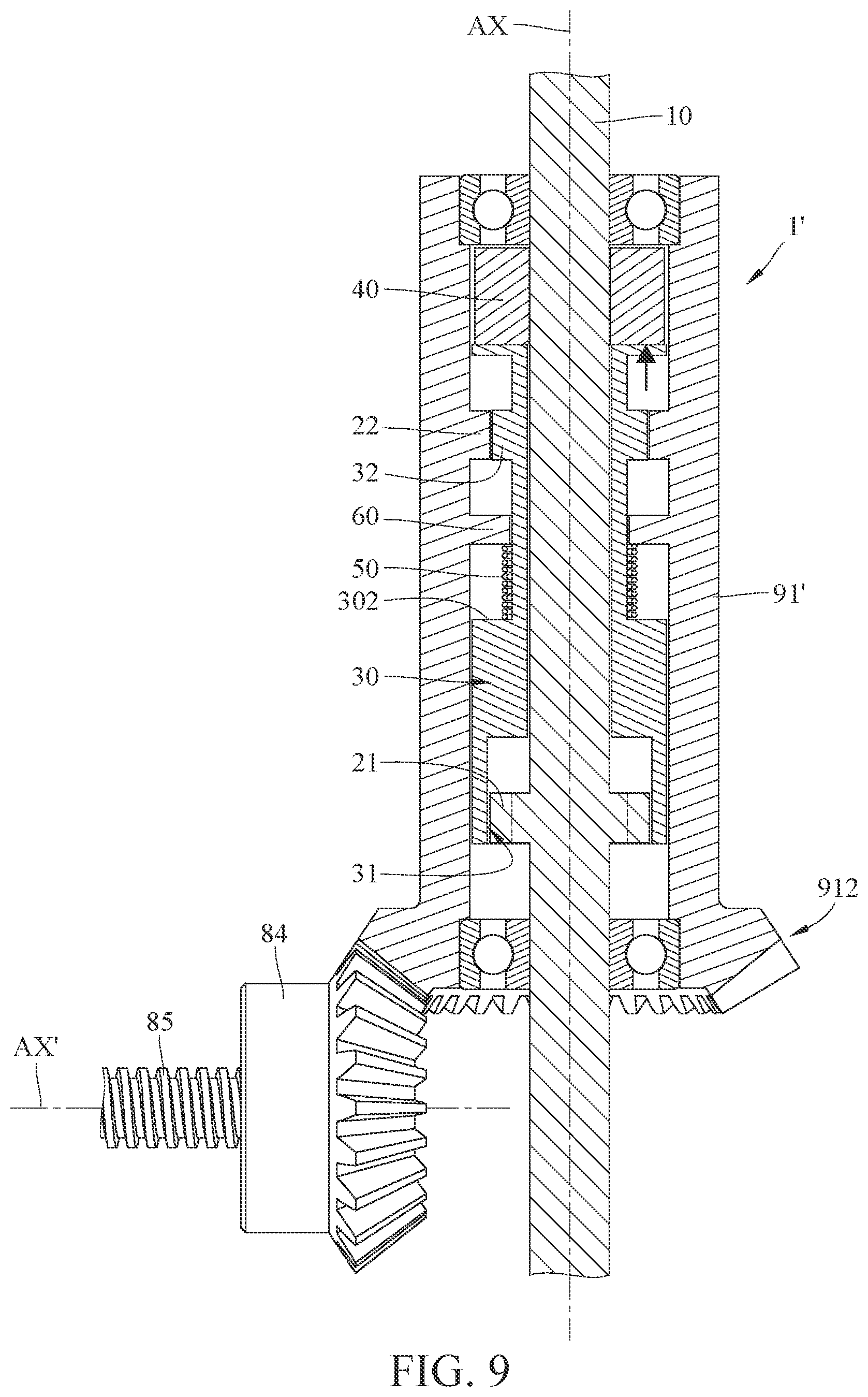 Patent US12338673 Figure 10 – Transmission mechanism and casing assembly including the same