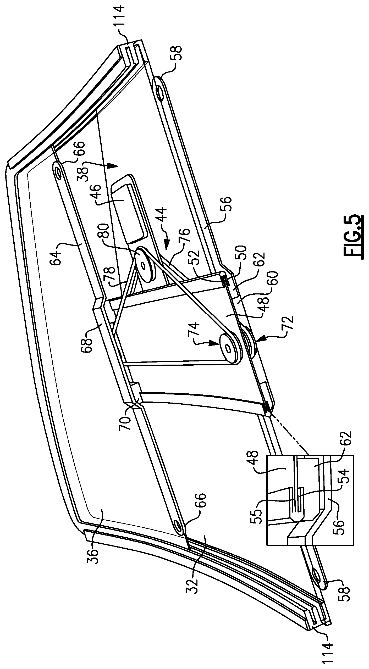 Patent US12338674 Figure 4 – Dual window system with privacy panel