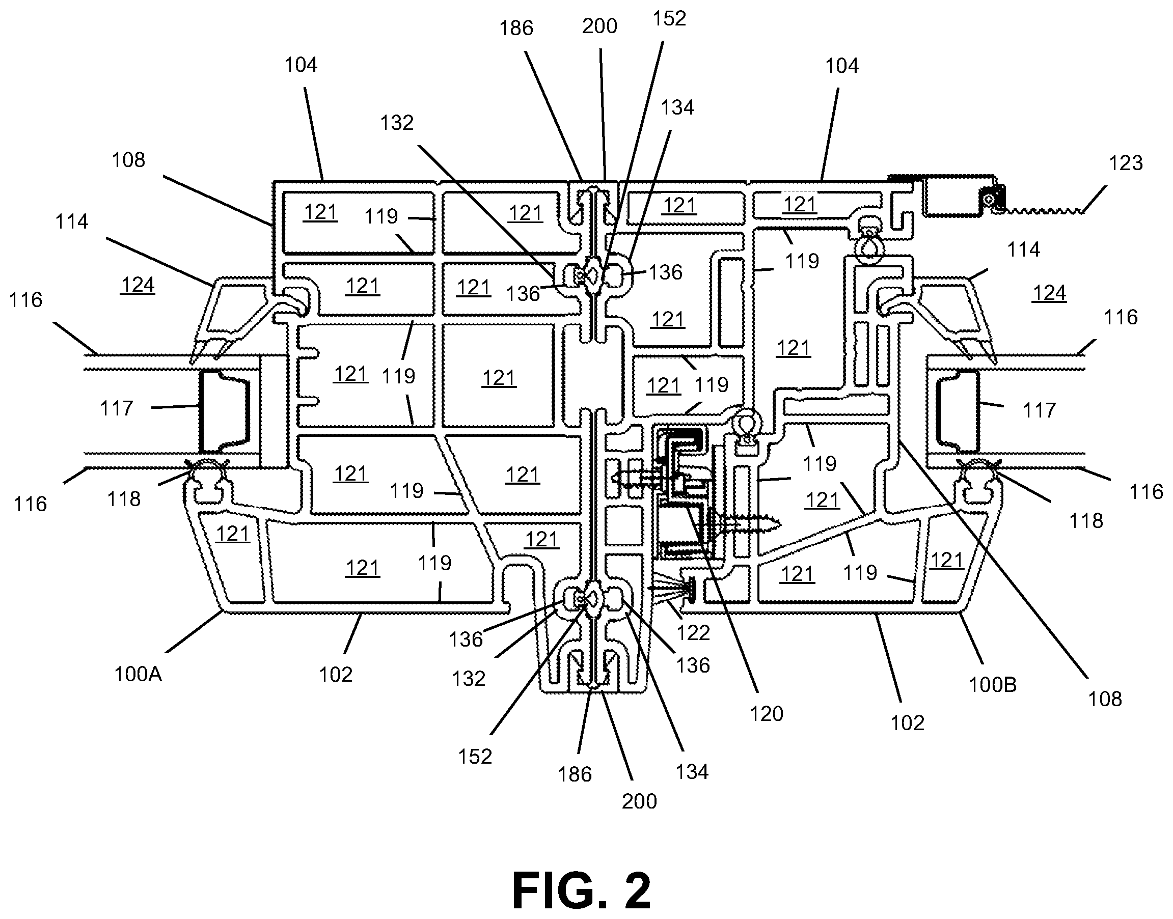 Patent US12338678 Figure 2 – Window assembly for mitigating fluid ingress
