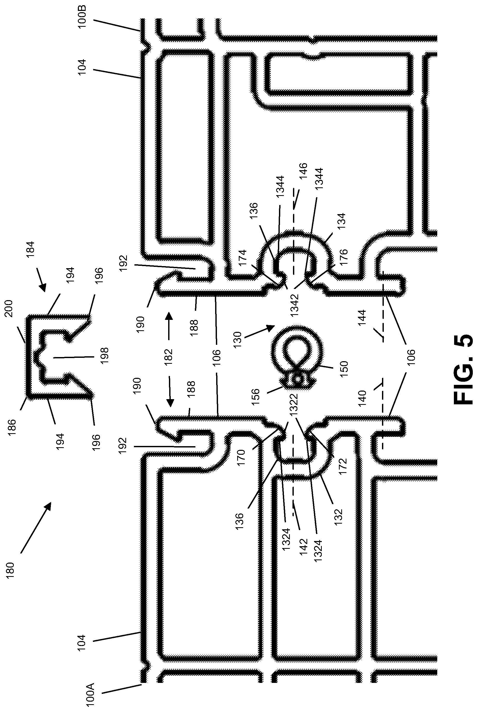 Patent US12338678 Figure 5 – Window assembly for mitigating fluid ingress