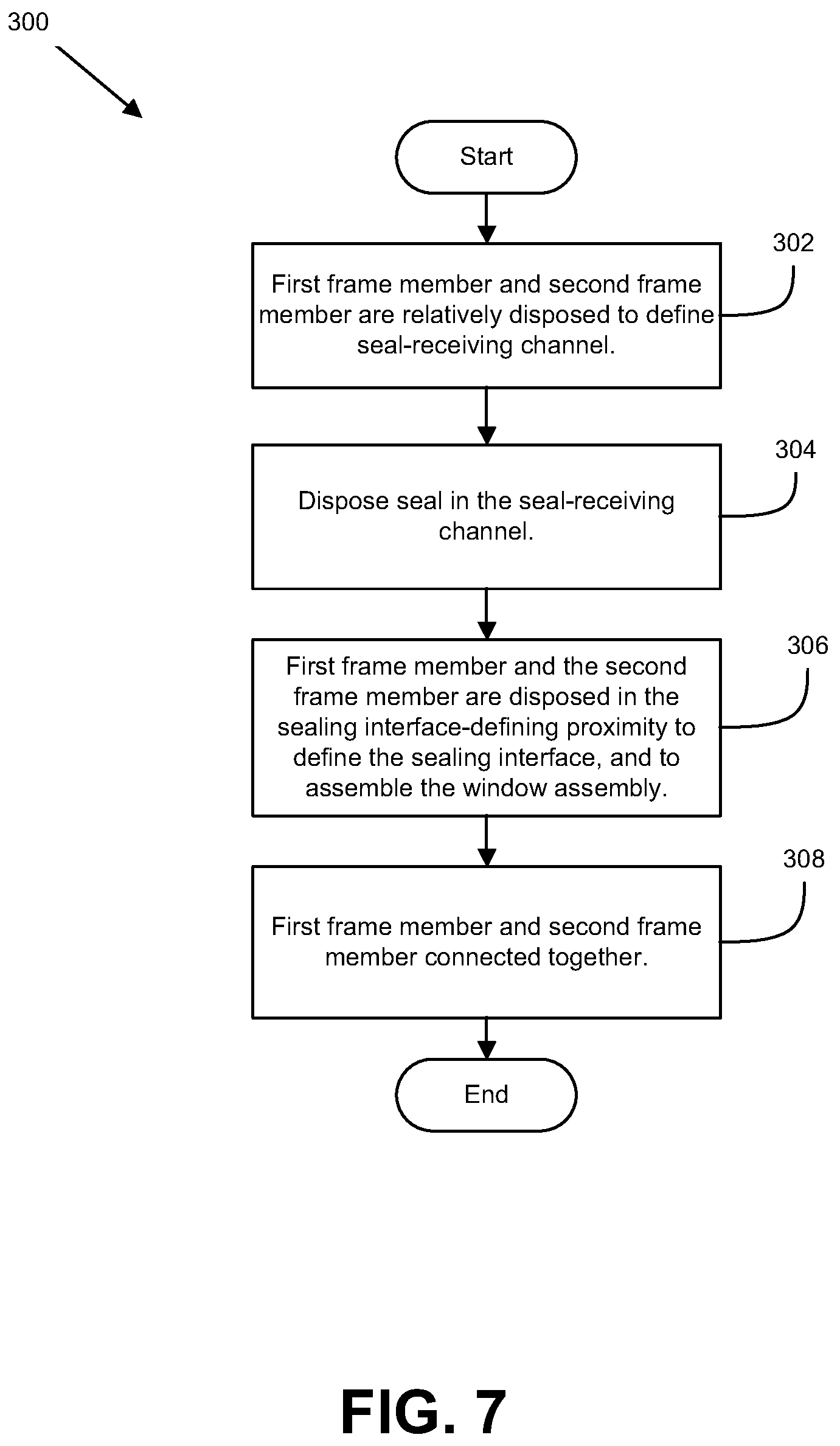 Patent US12338678 Figure 7 – Window assembly for mitigating fluid ingress