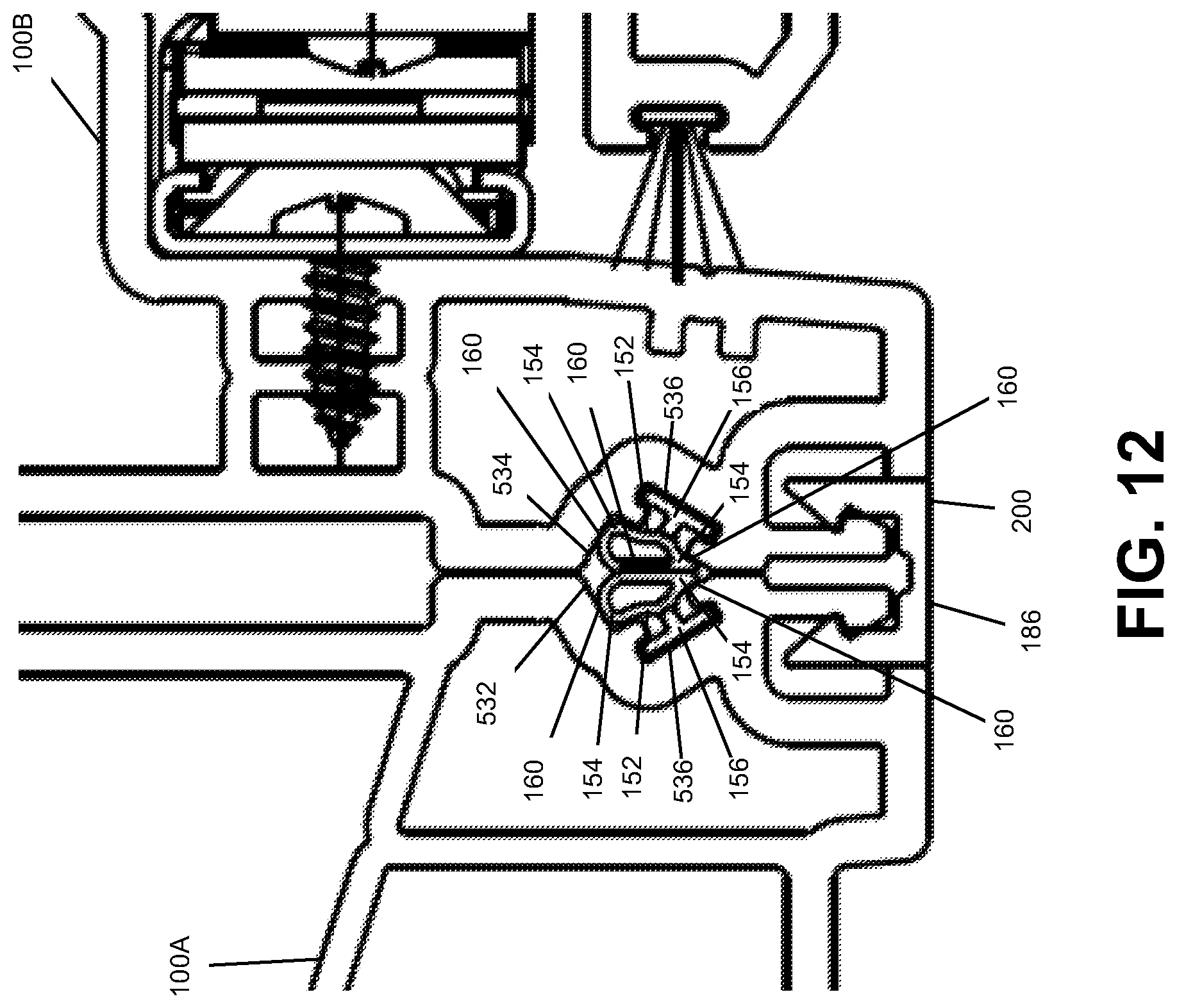 Patent US12338678 Figure 12 – Window assembly for mitigating fluid ingress