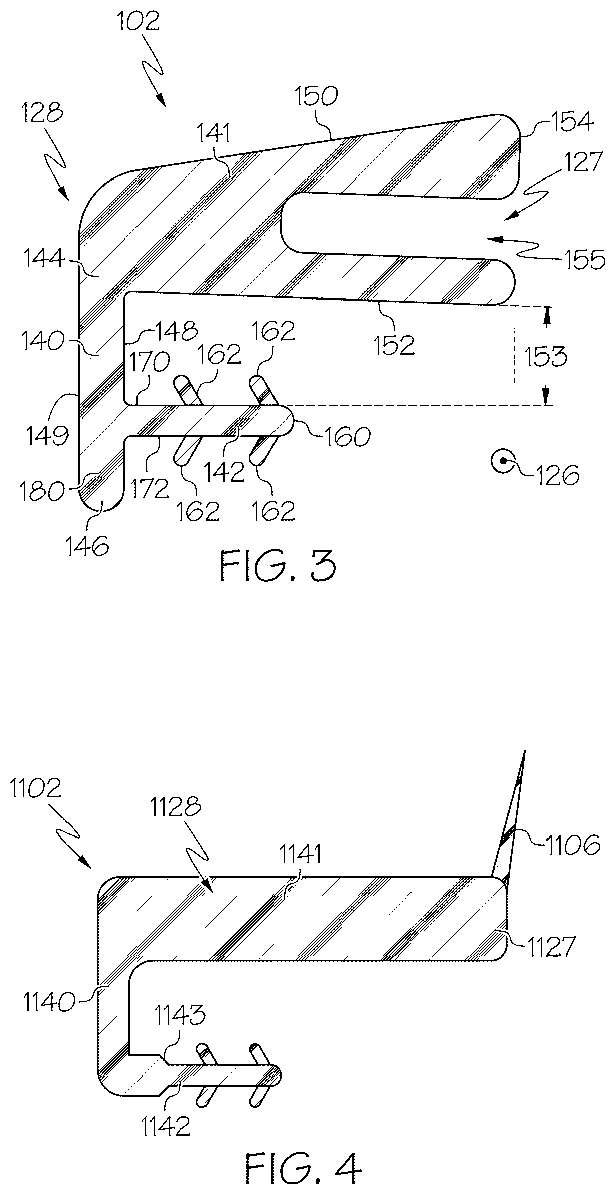 Patent US12338679 Figure 3 – Weatherstrip carrier that removably attaches to fenestration unit
