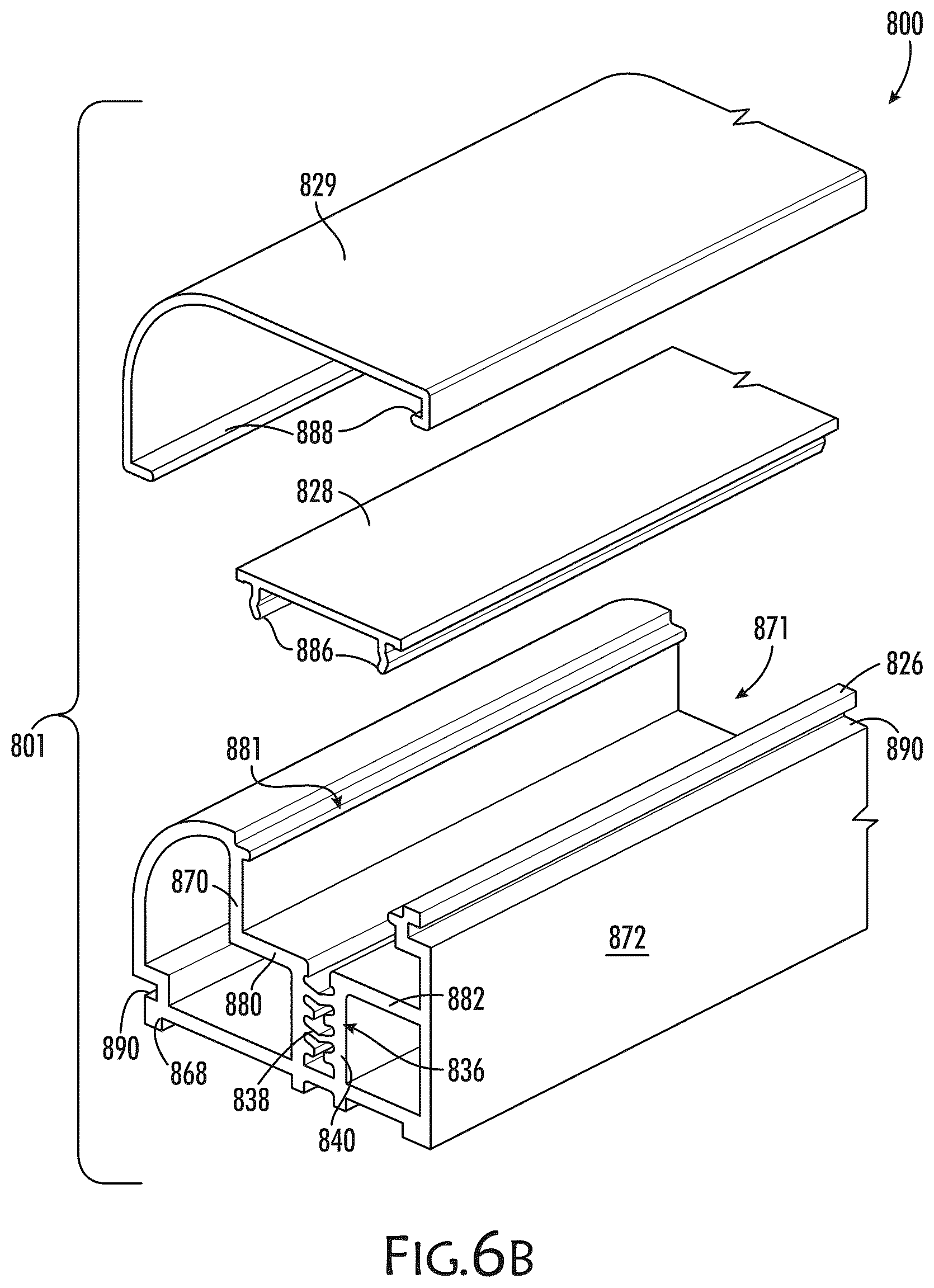 Patent US12338680 Figure 7 – Trim for mounting exterior coverings for windows