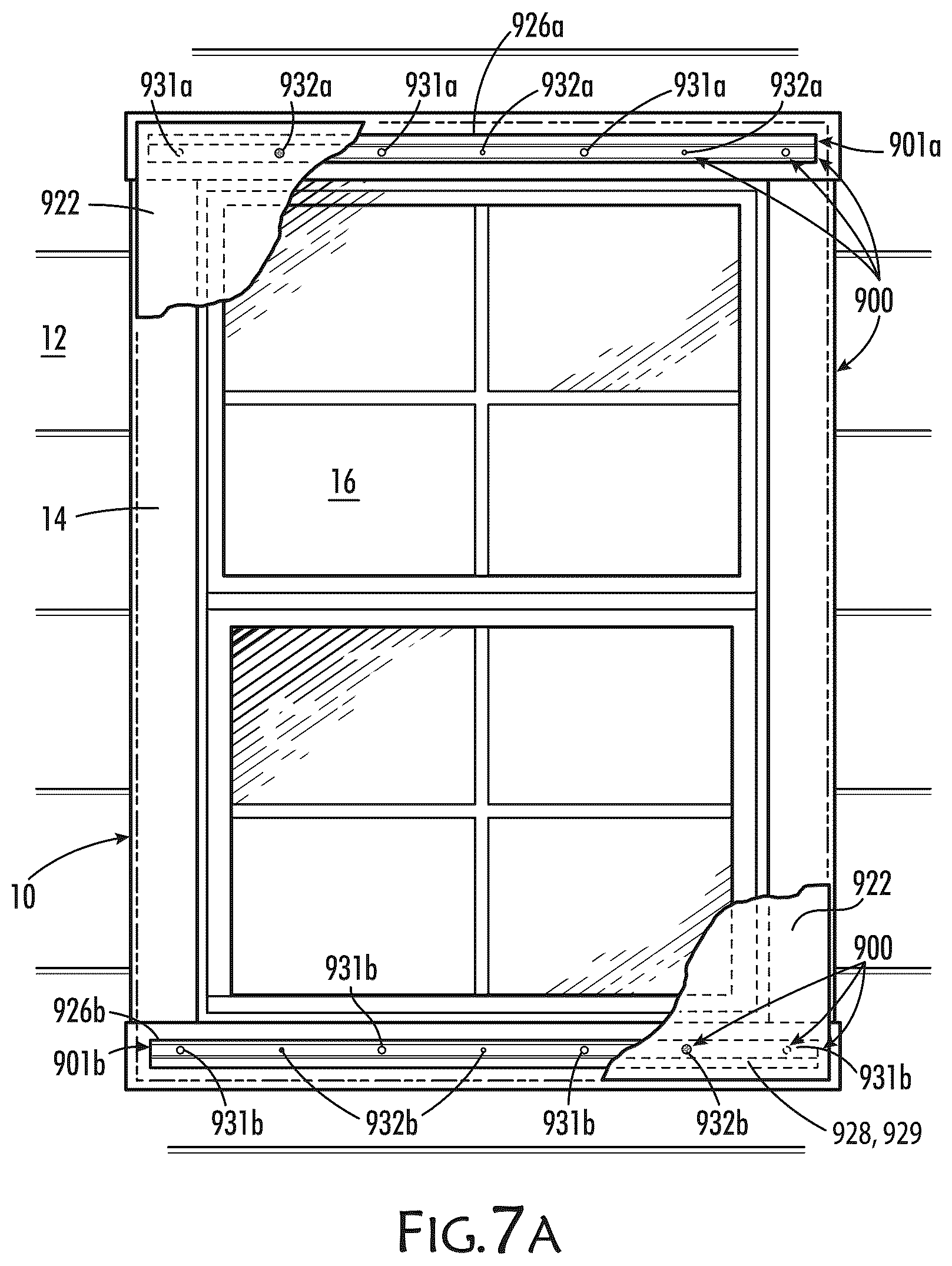 Patent US12338680 Figure 8 – Trim for mounting exterior coverings for windows