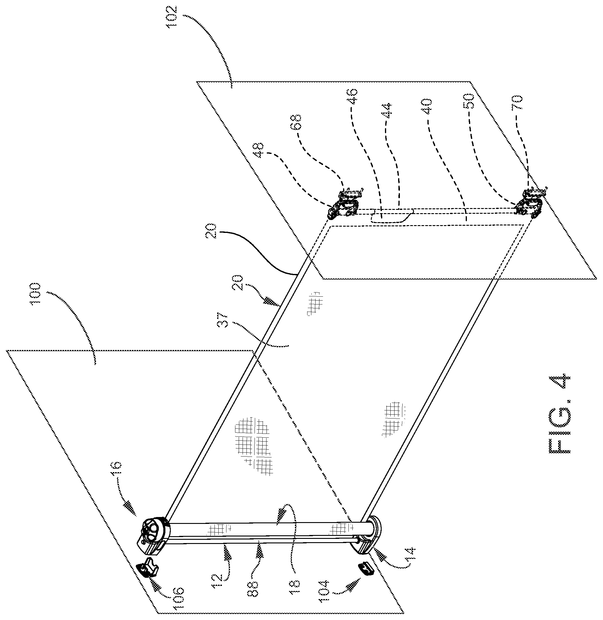 Patent US12338681 Figure 4 – Retractable flexible gate