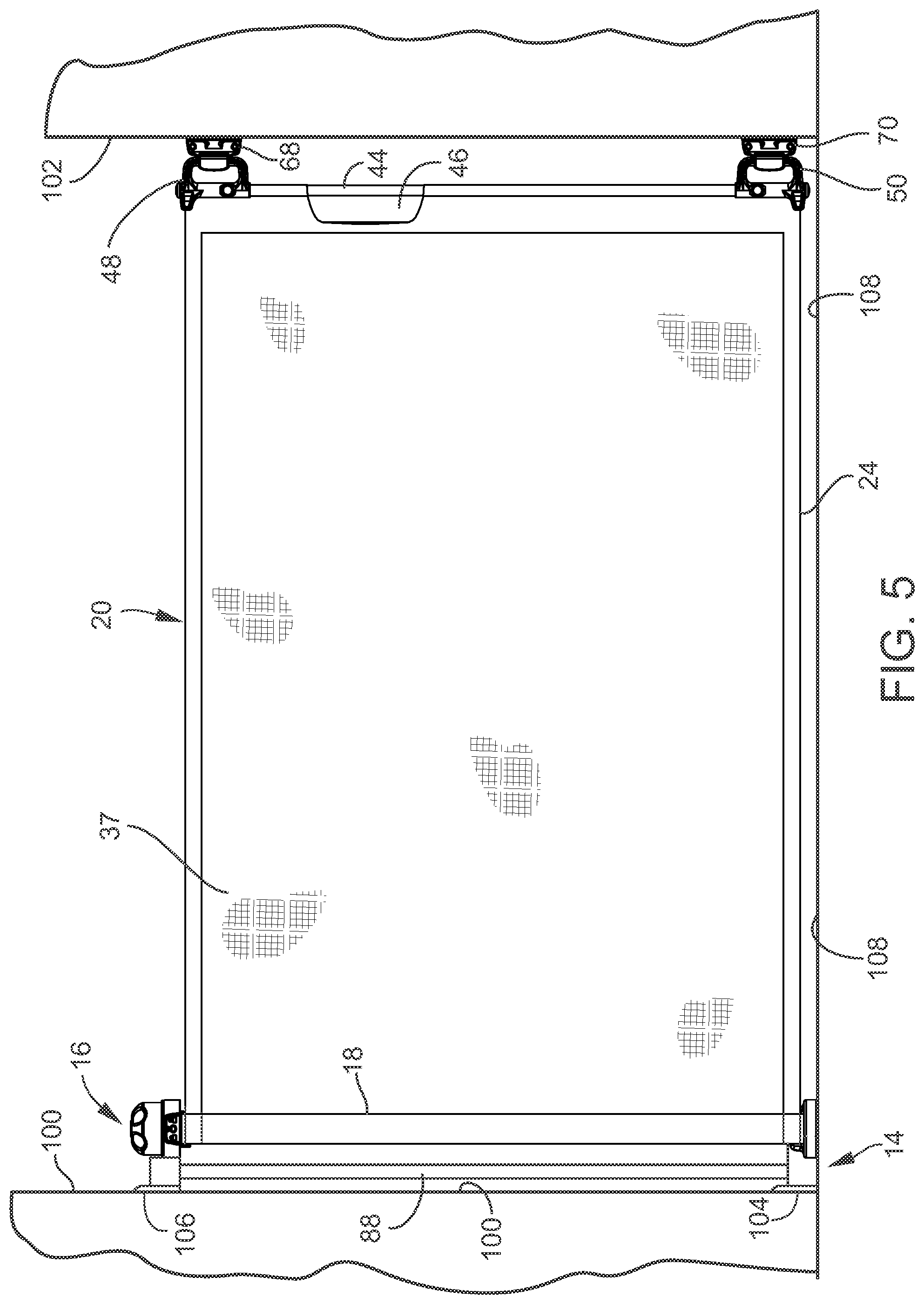 Patent US12338681 Figure 5 – Retractable flexible gate