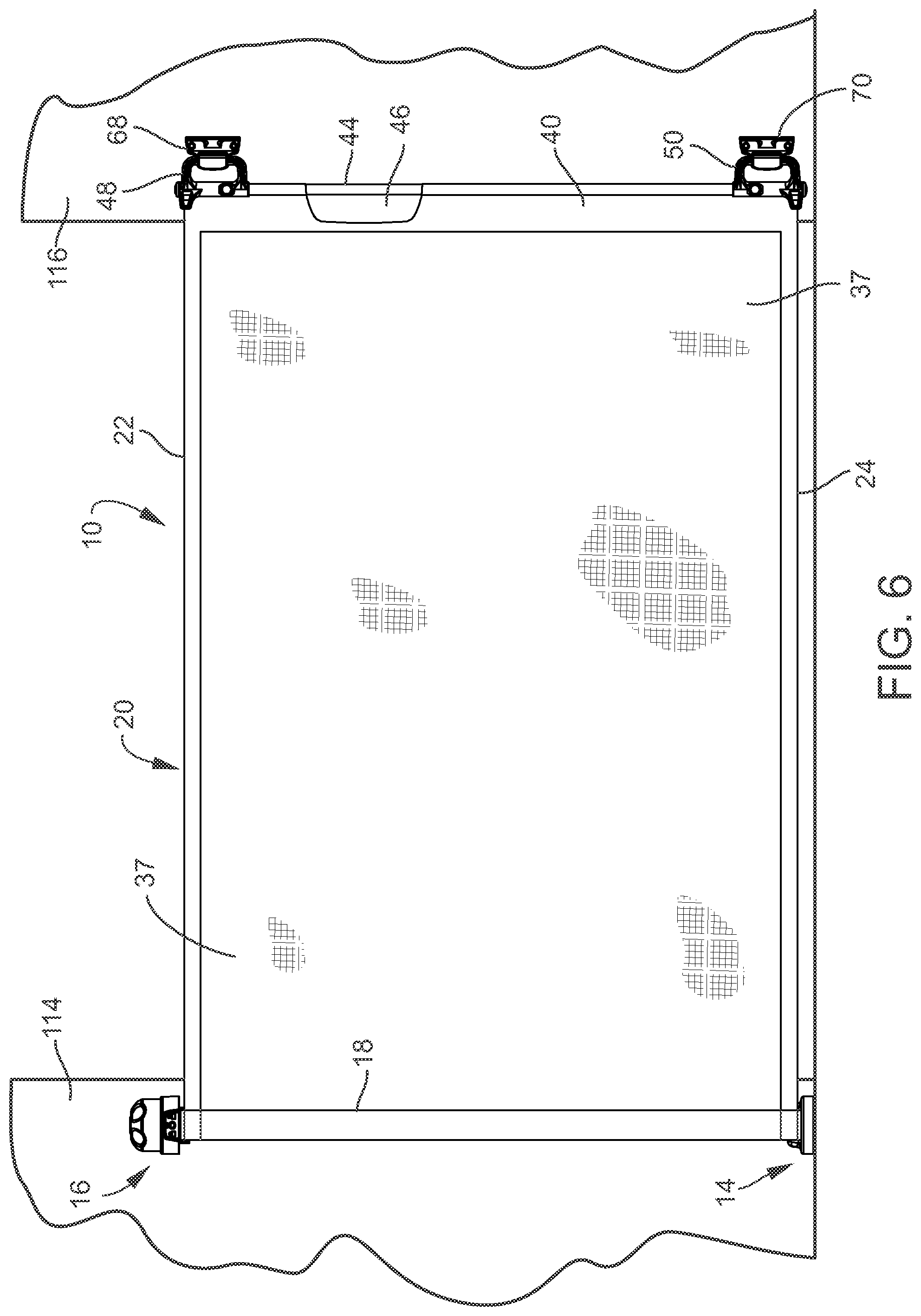 Patent US12338681 Figure 6 – Retractable flexible gate