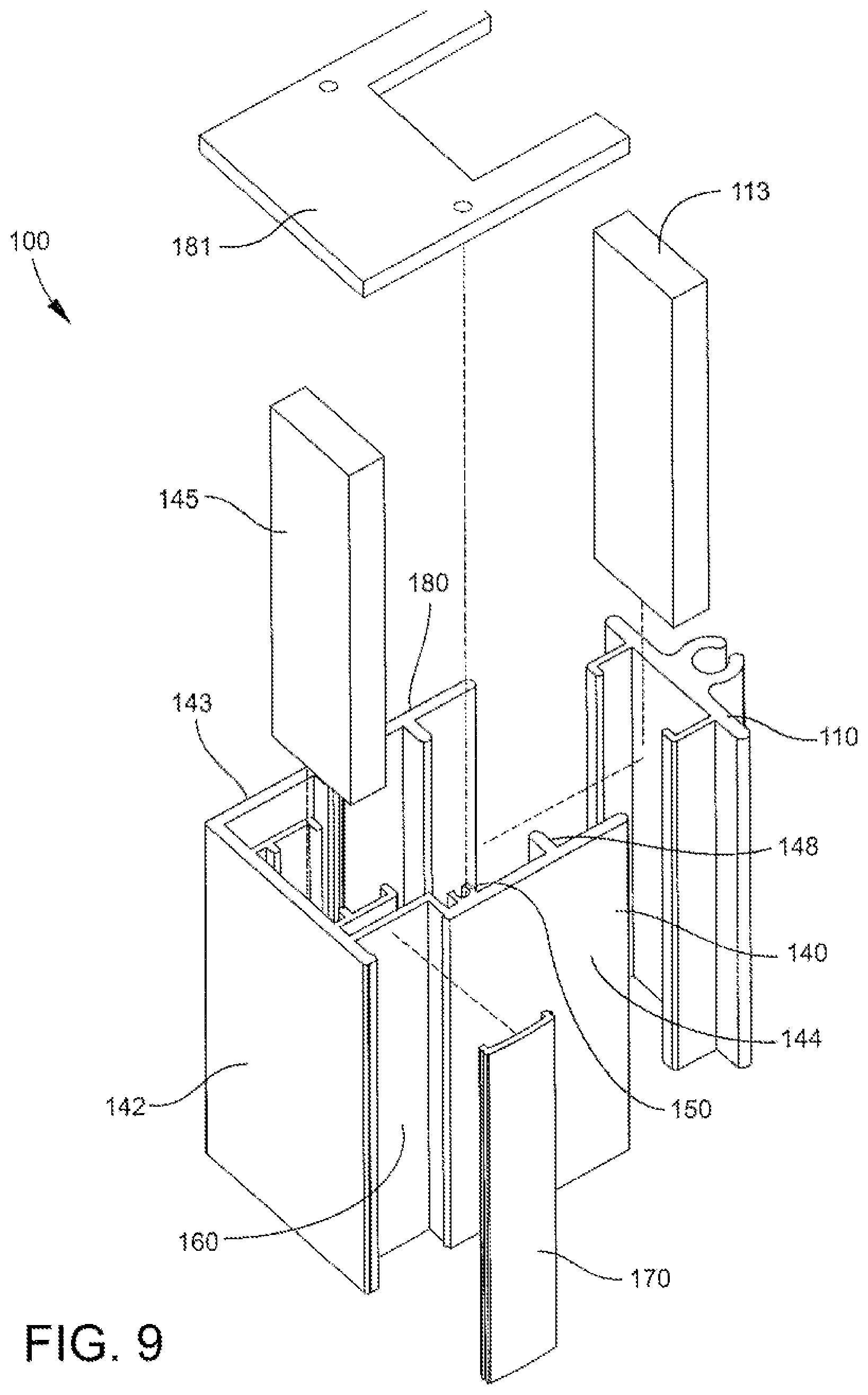 Patent US12338683 Figure 9 – Self-tensioning magnetic tracks and track assemblies