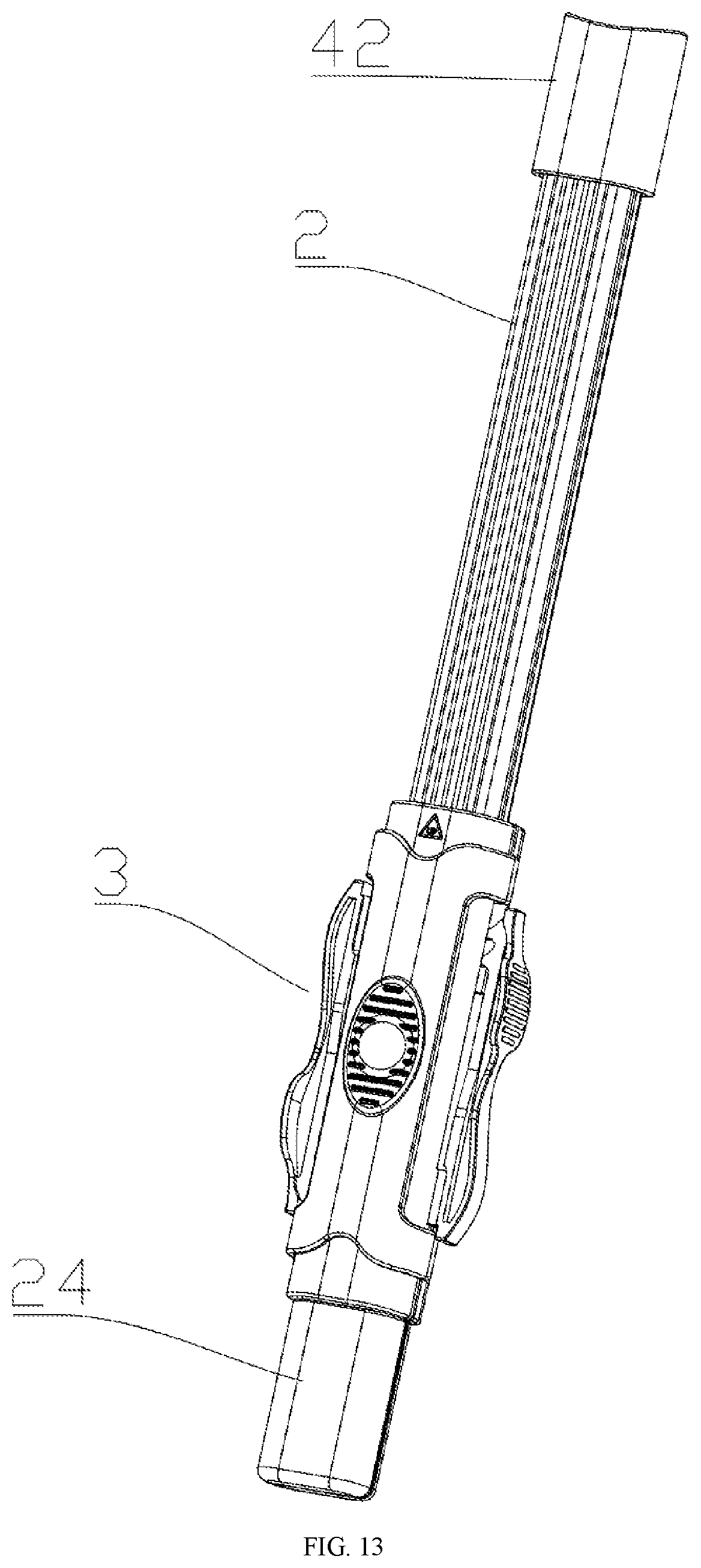Patent US12338684 Figure 10 – Child-resistant roller blind lifting fixing rod and use method thereof