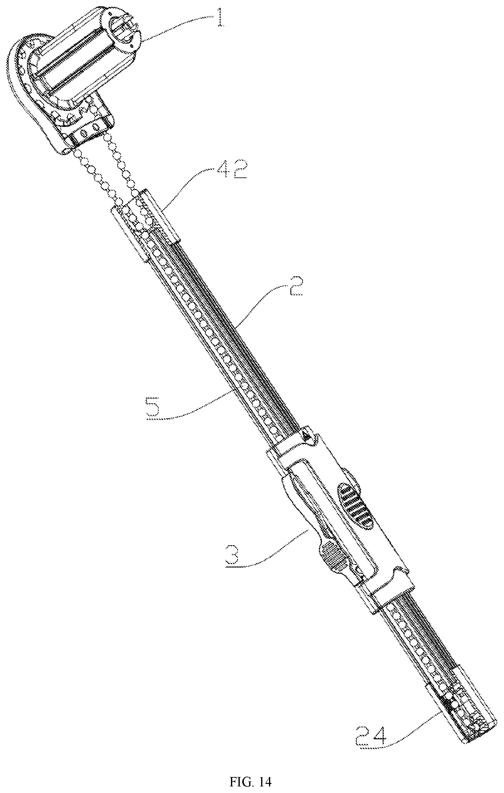 Patent US12338684 Figure 11 – Child-resistant roller blind lifting fixing rod and use method thereof