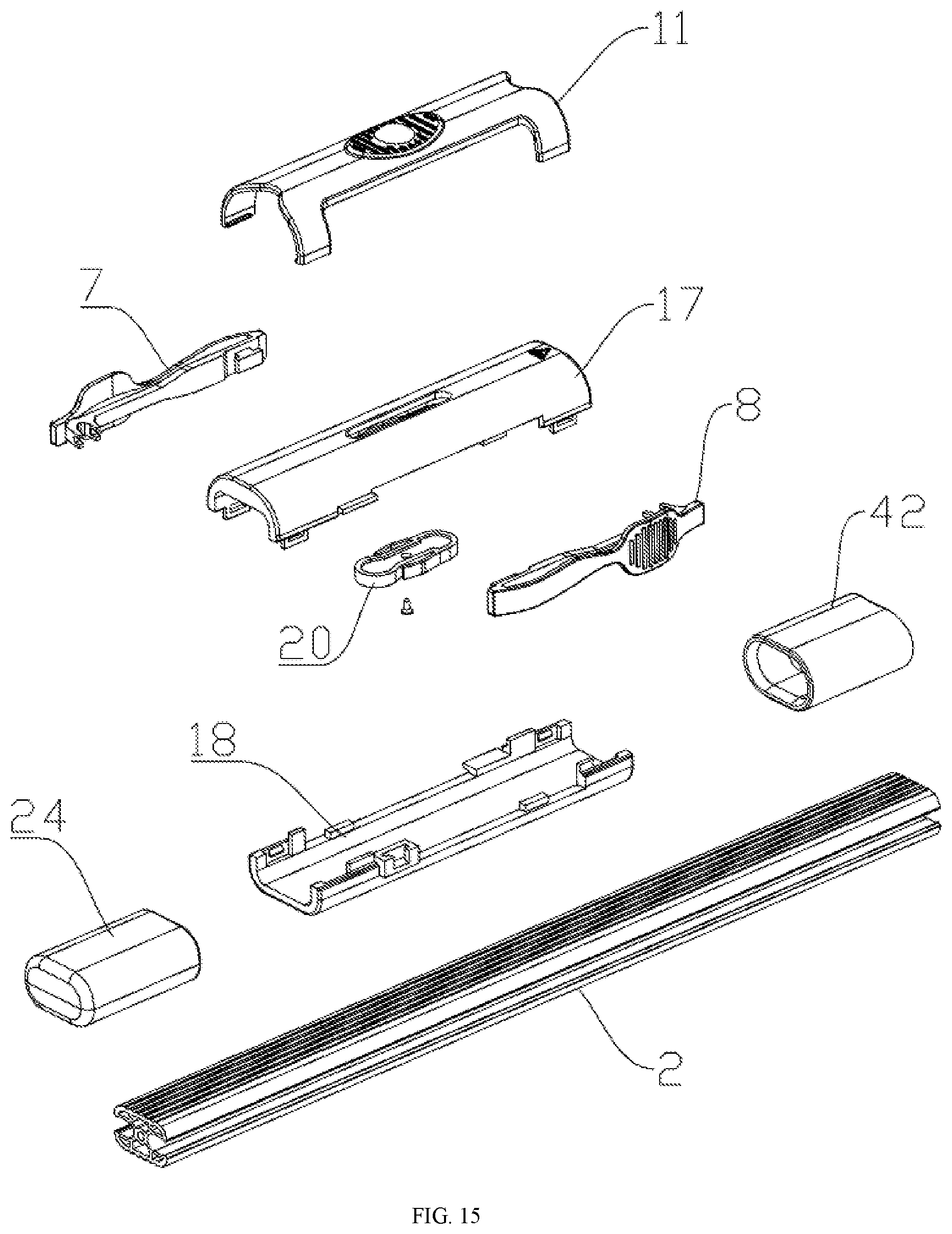 Patent US12338684 Figure 12 – Child-resistant roller blind lifting fixing rod and use method thereof