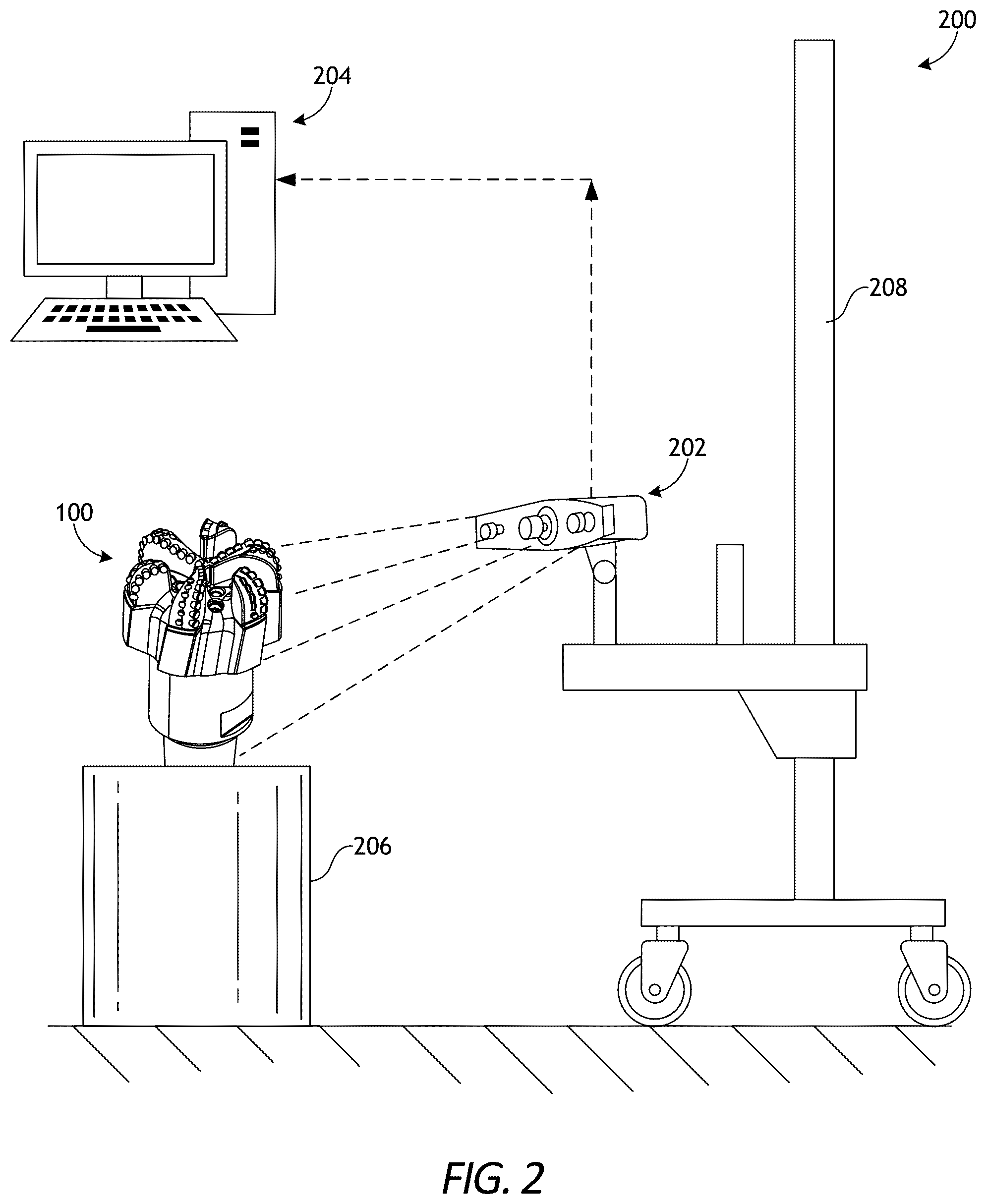 Patent US12338686 Figure 2 – Wear data quantification for well tools