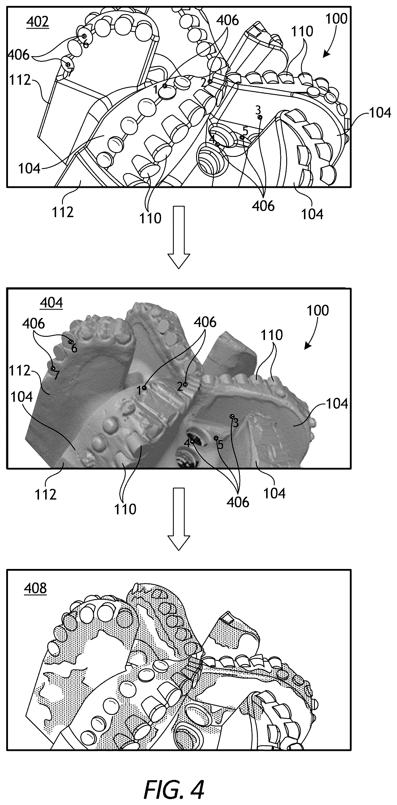 Patent US12338686 Figure 4 – Wear data quantification for well tools