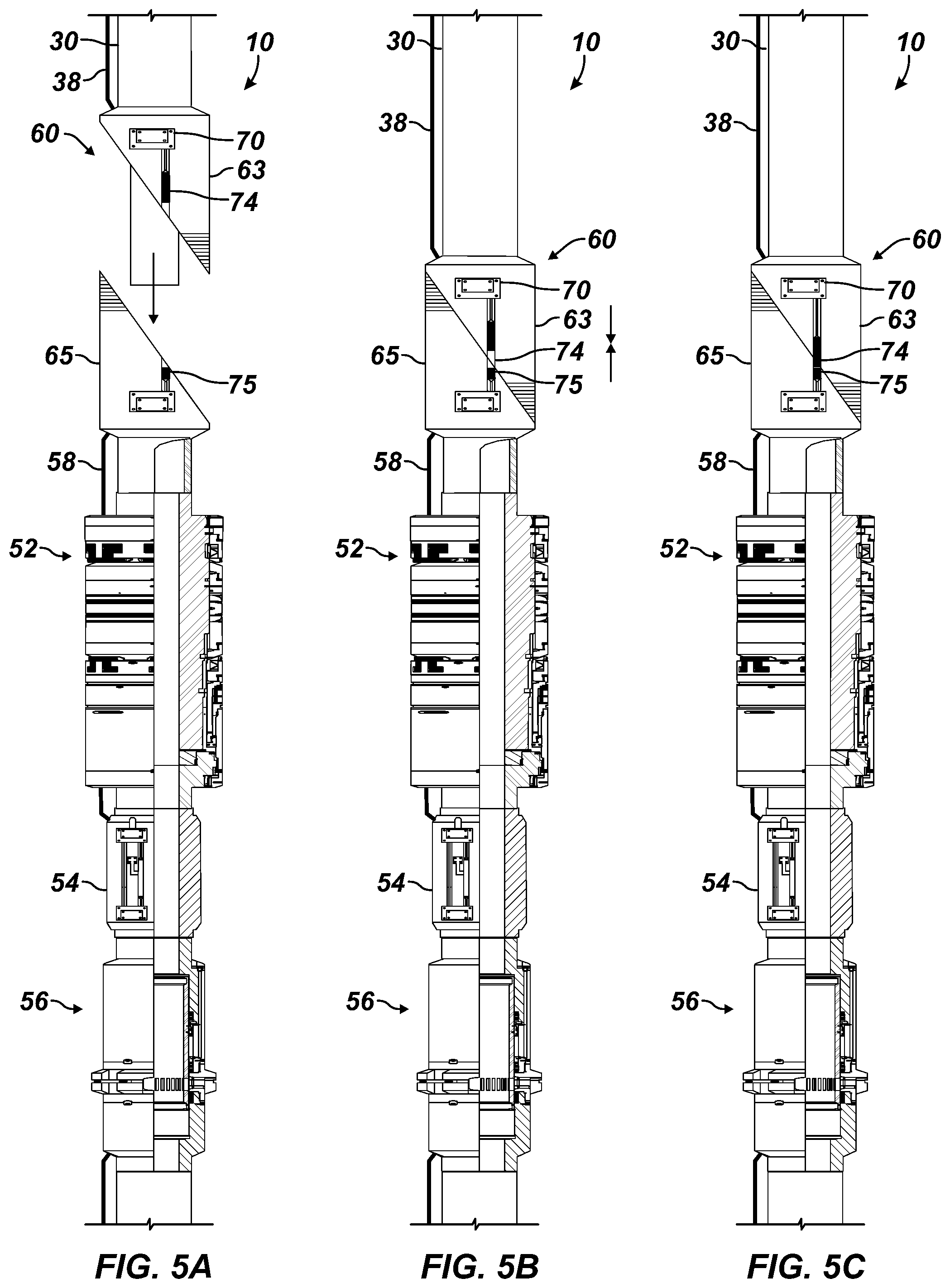 Patent US12338687 Figure 5 – Two-stage in-well wet mate connection