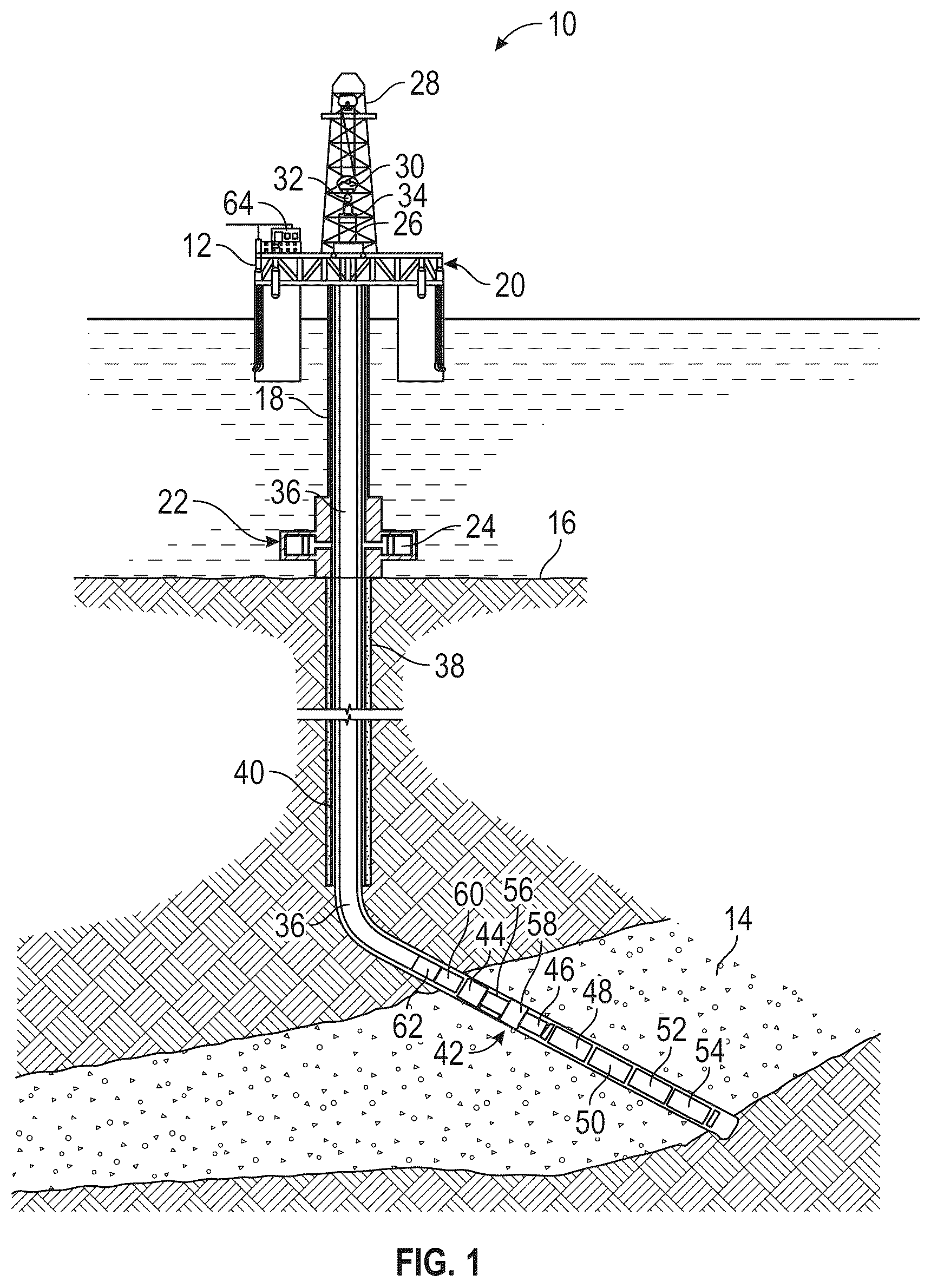 Patent US12338689 Figure 1 – Downhole wet-mate systems and methods using wet-mate deployment carrier