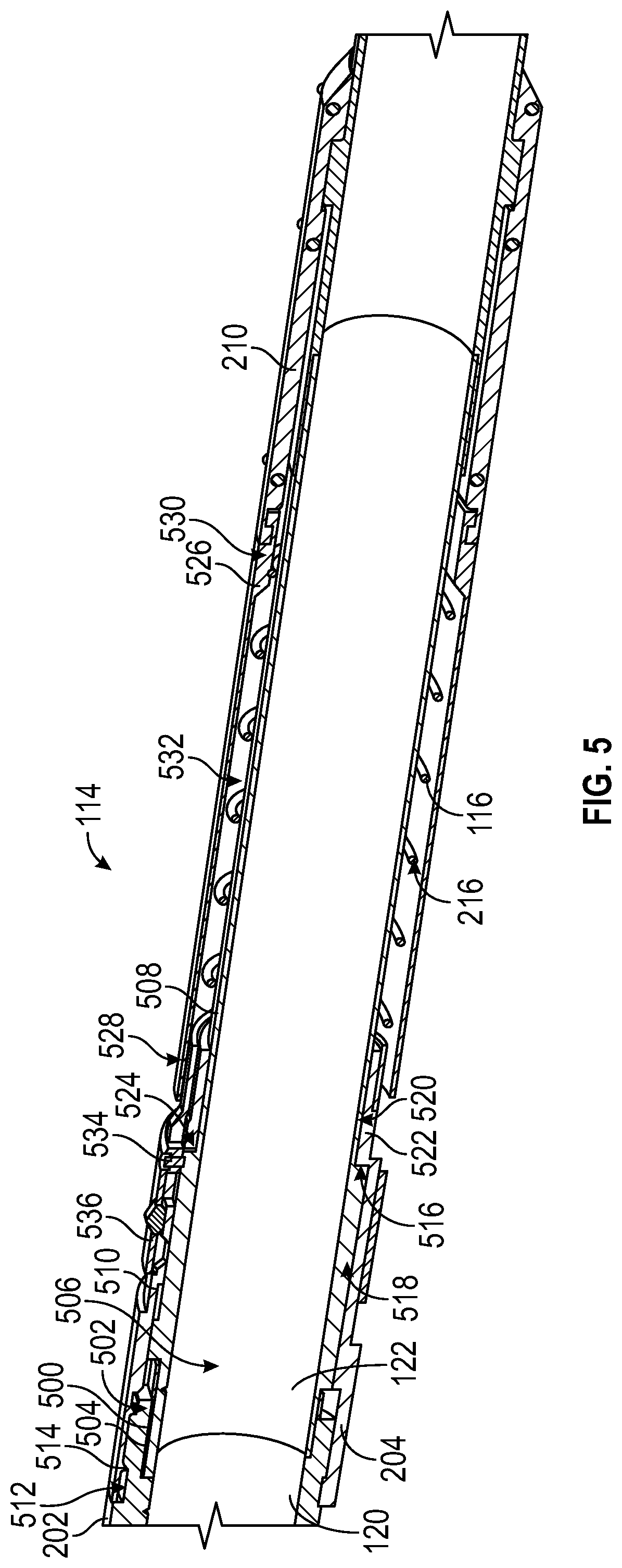 Patent US12338692 Figure 5 – Swivel sub with biasing member