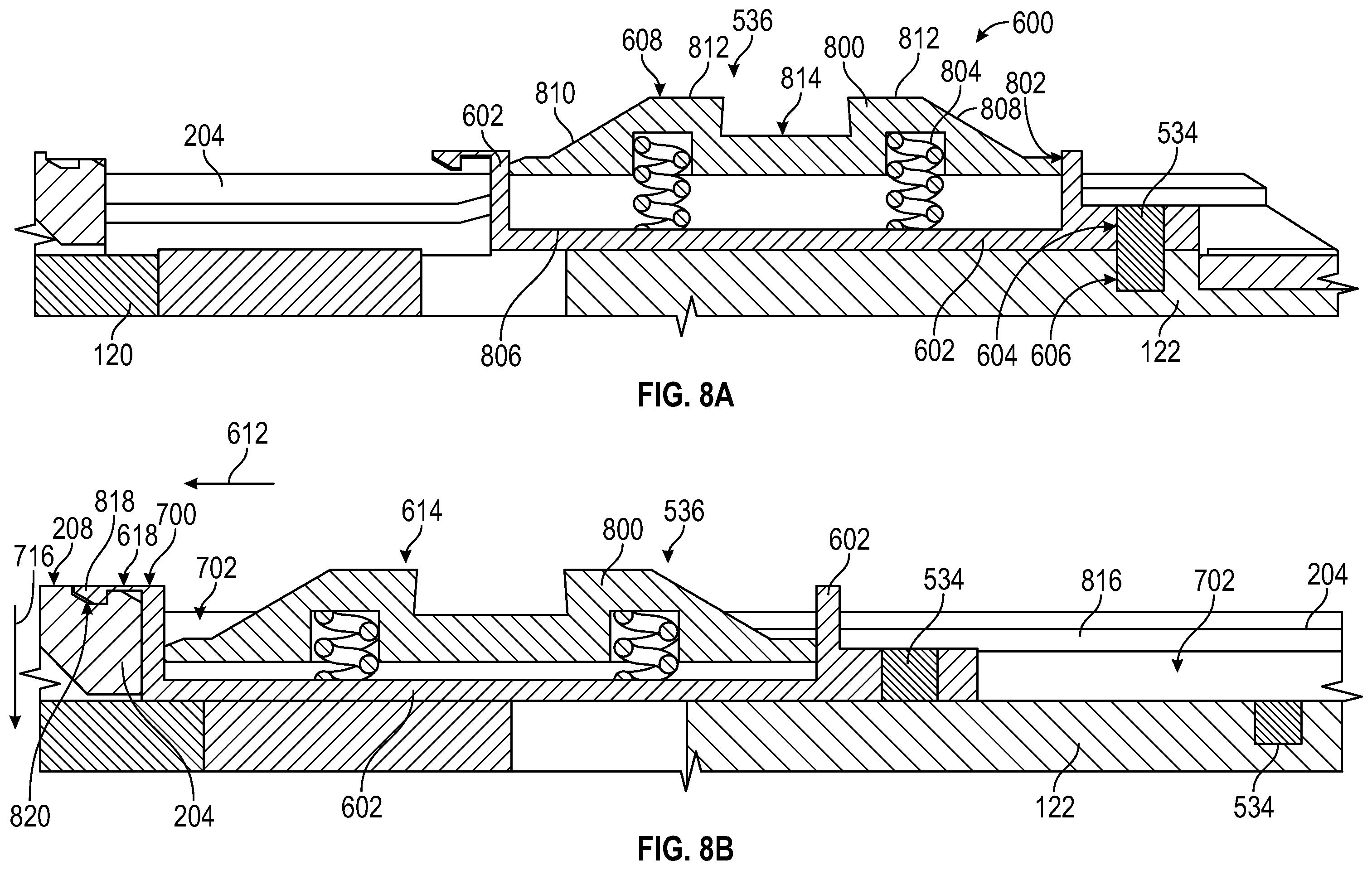 Patent US12338692 Figure 8 – Swivel sub with biasing member
