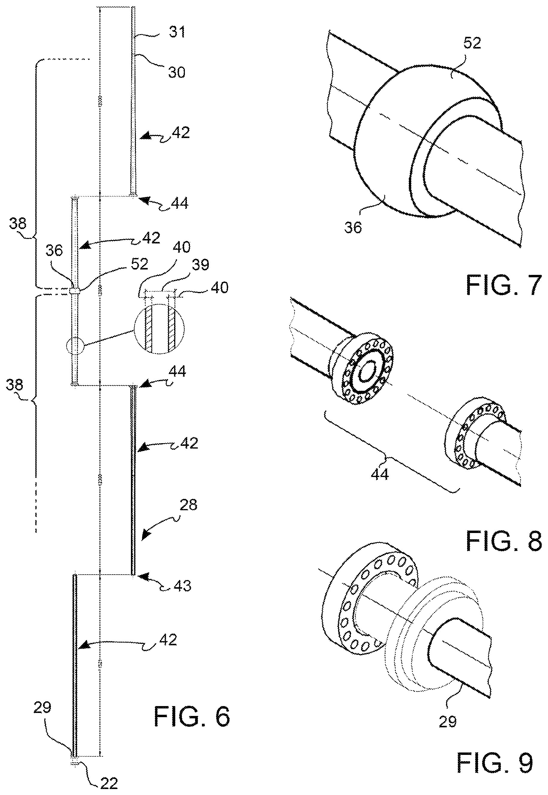 Patent US12338694 Figure 3 – Off shore rigid steel riser termination and fixation system to Floating Production Storage Offloading (FPSO) vessel