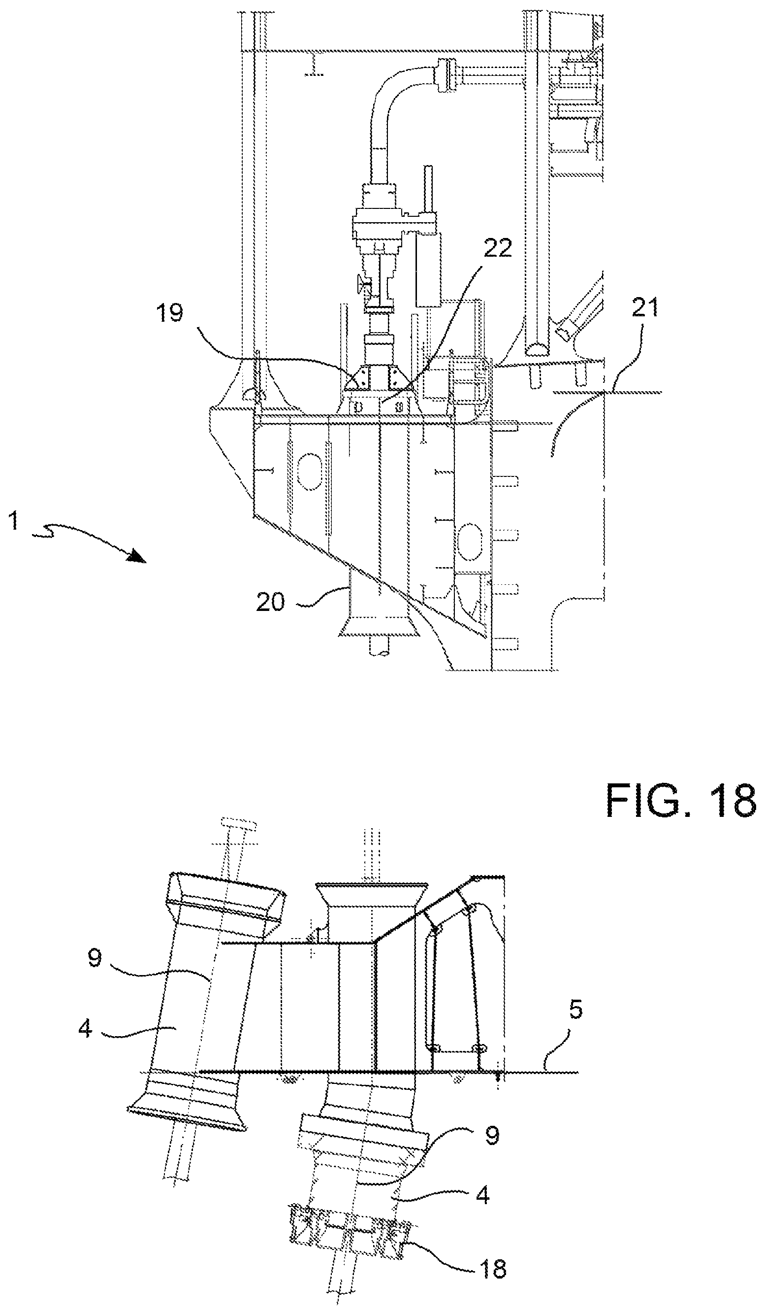 Patent US12338694 Figure 7 – Off shore rigid steel riser termination and fixation system to Floating Production Storage Offloading (FPSO) vessel