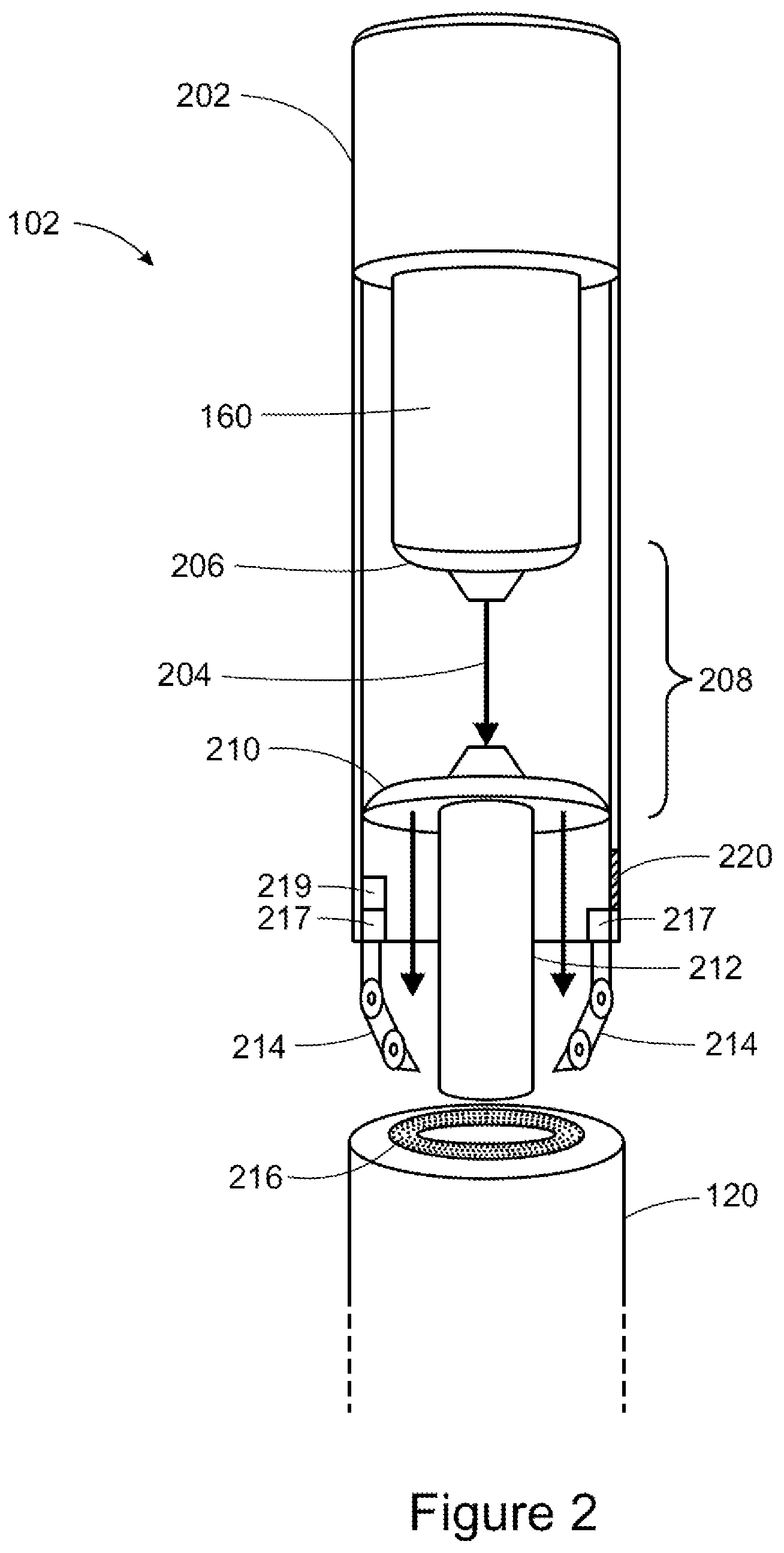 Patent US12338700 Figure 2 – Powder weld fishing tool