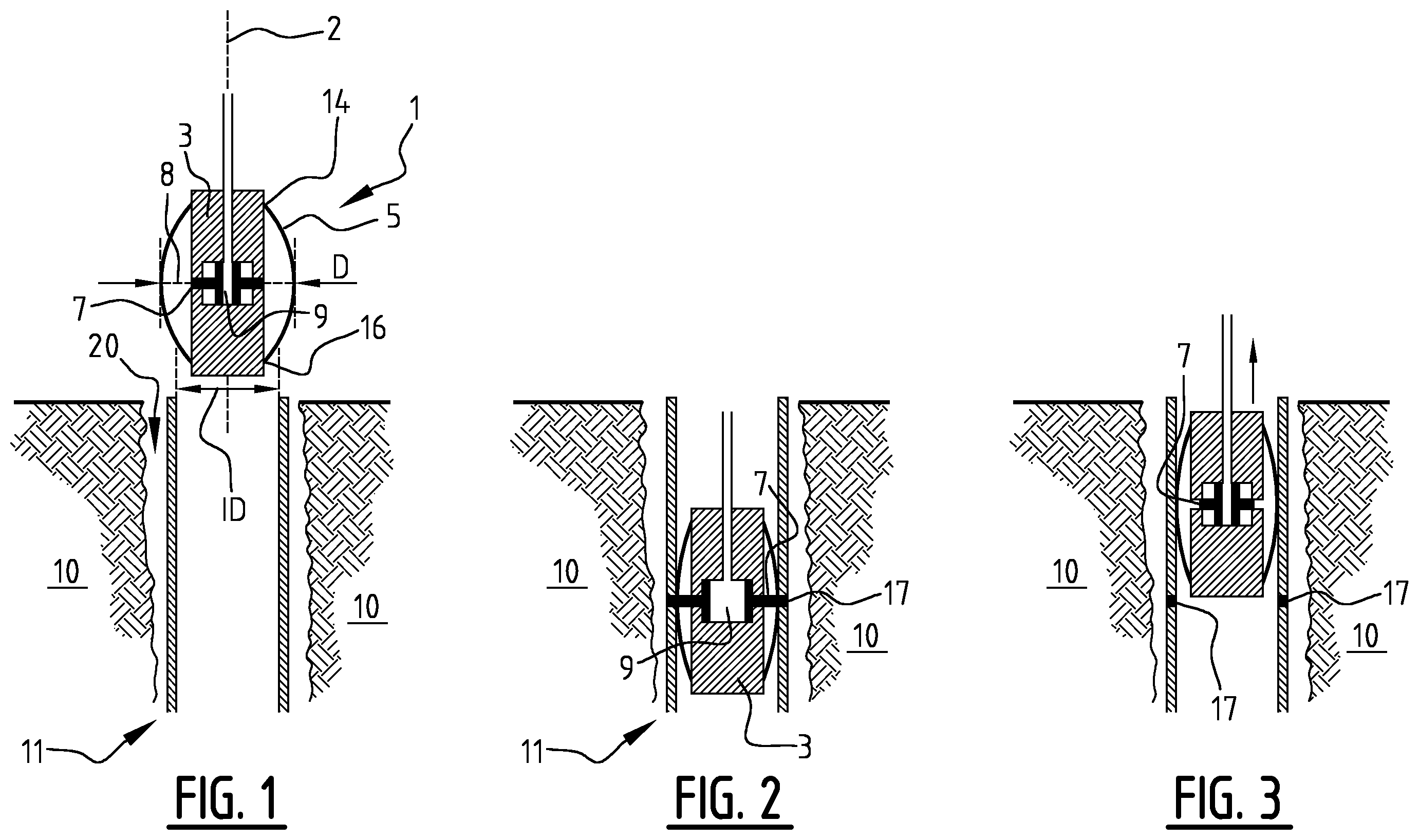 Patent US12338707 Figure 1 – Plugging tool for downhole tubulars and method for use thereof