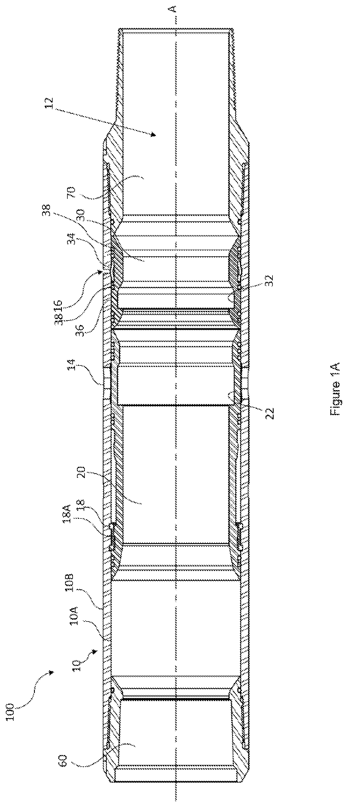 Patent US12338709 Figure 1 – Multi-position sleeve assembly, systems, and methods for use in a wellbore